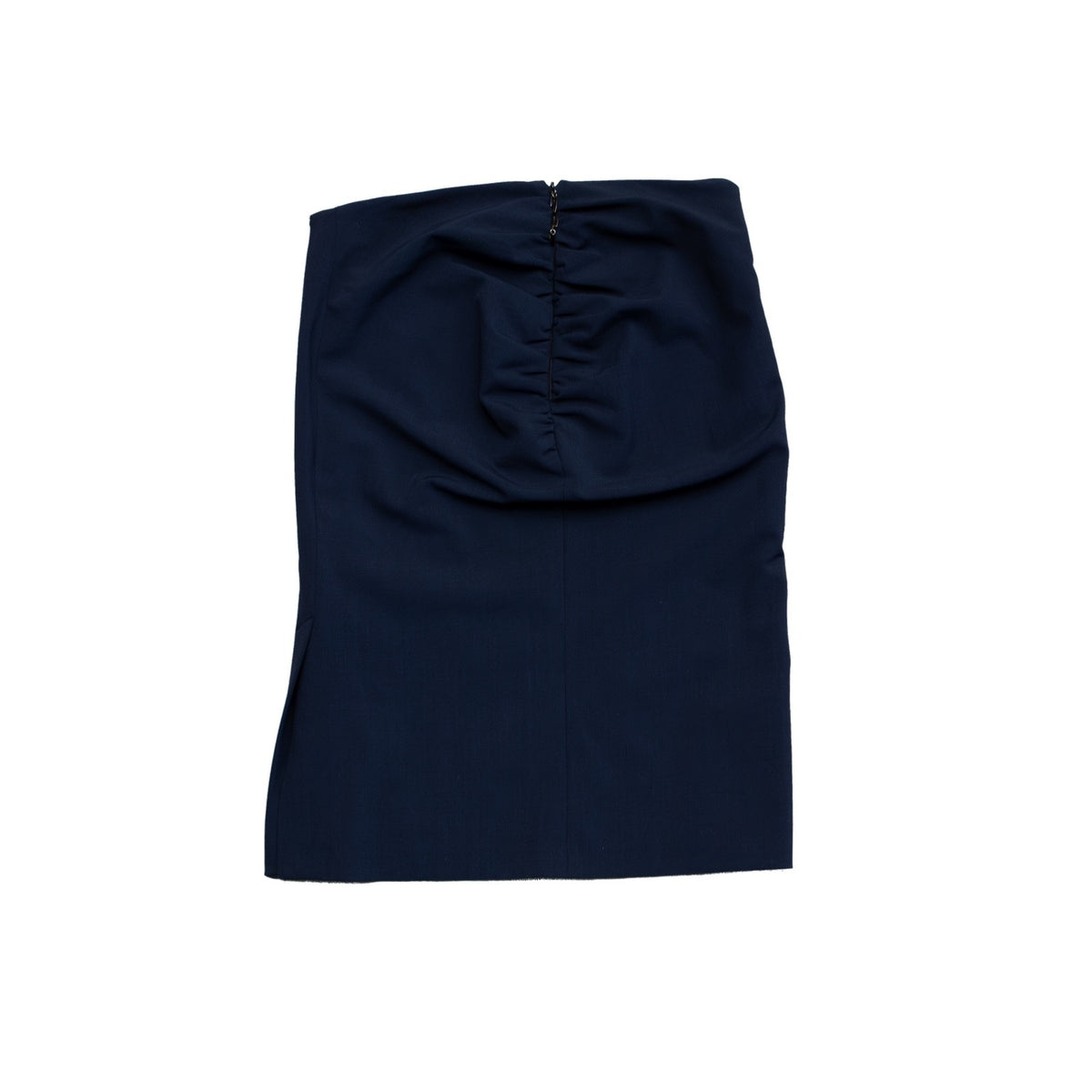 Elisabetta Franchi Celyn B Navy Chain Trim Pencil Skirt IT 46 US 10 UK 14