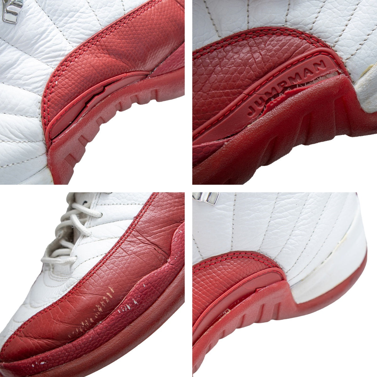2009 Air Jordan 12 Retro Cherry 130690-110 Men US 10.5 OG Parts Restoration