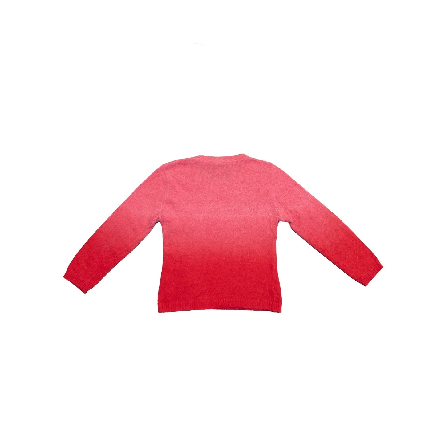 Versace Jeans Couture Women’s Ombre Knit Sweater Pink Red Crew Neck Size S US 4