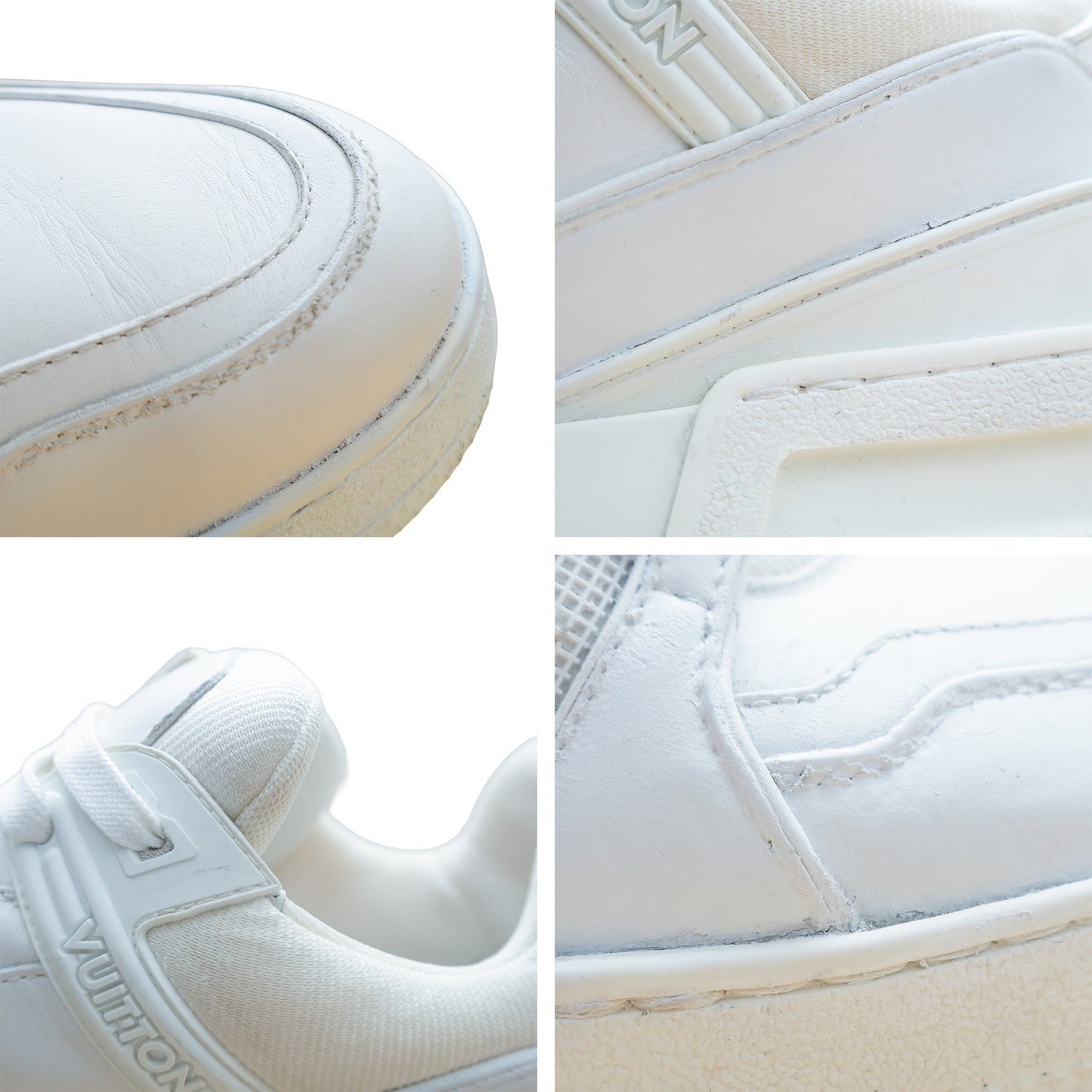 Louis Vuitton White Leather Low-Top Sneakers – UK 9 / US 10 / EU 44