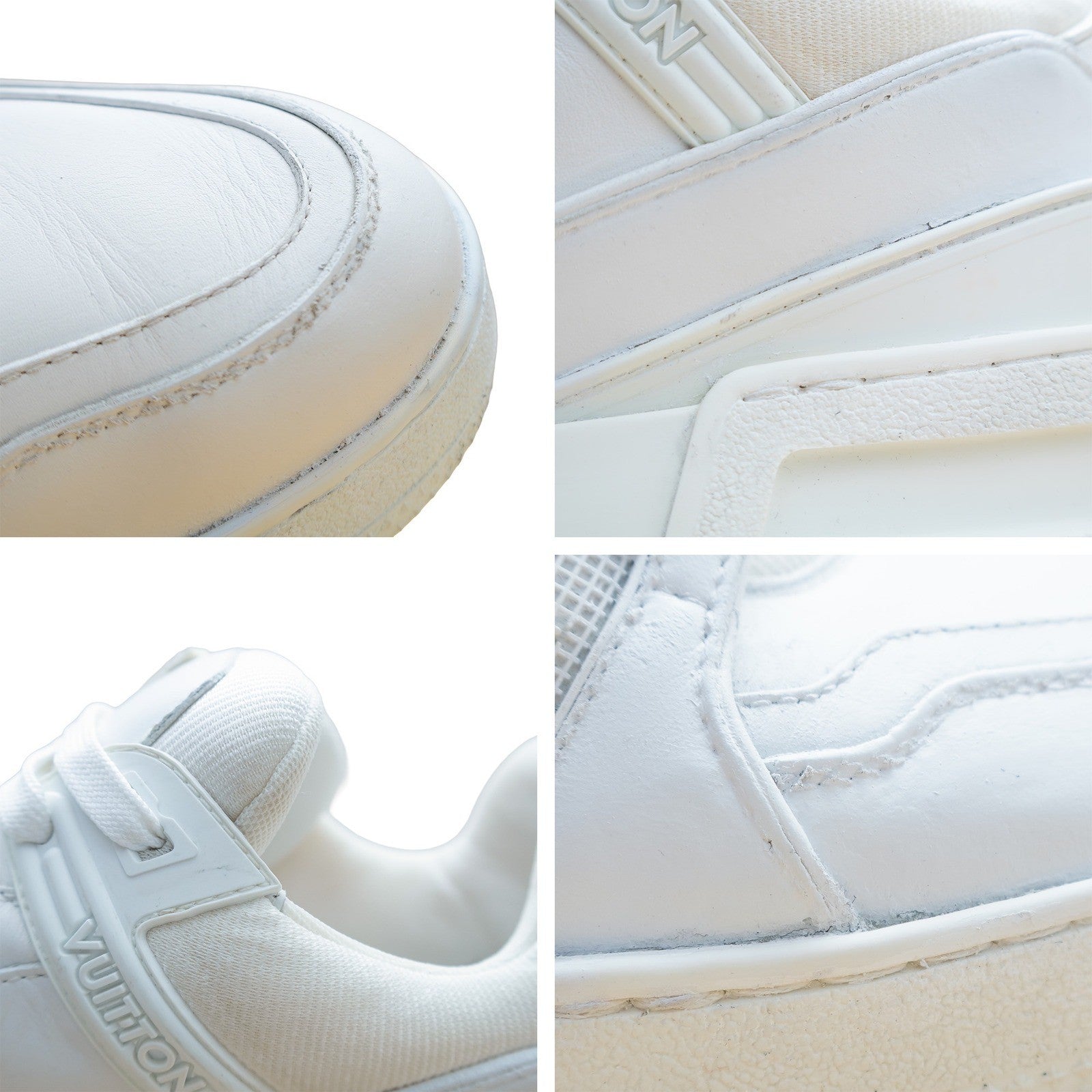 Louis Vuitton White Leather Low-Top Sneakers – UK 9 / US 10 / EU 44