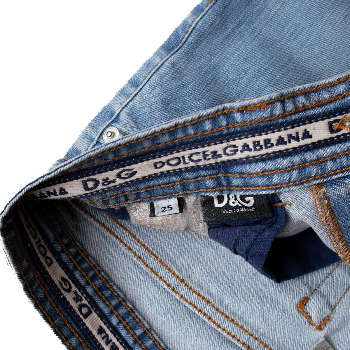 D&G Dolce & Gabbana Women's Light Wash Slim Jeans Size 25 US 0-2