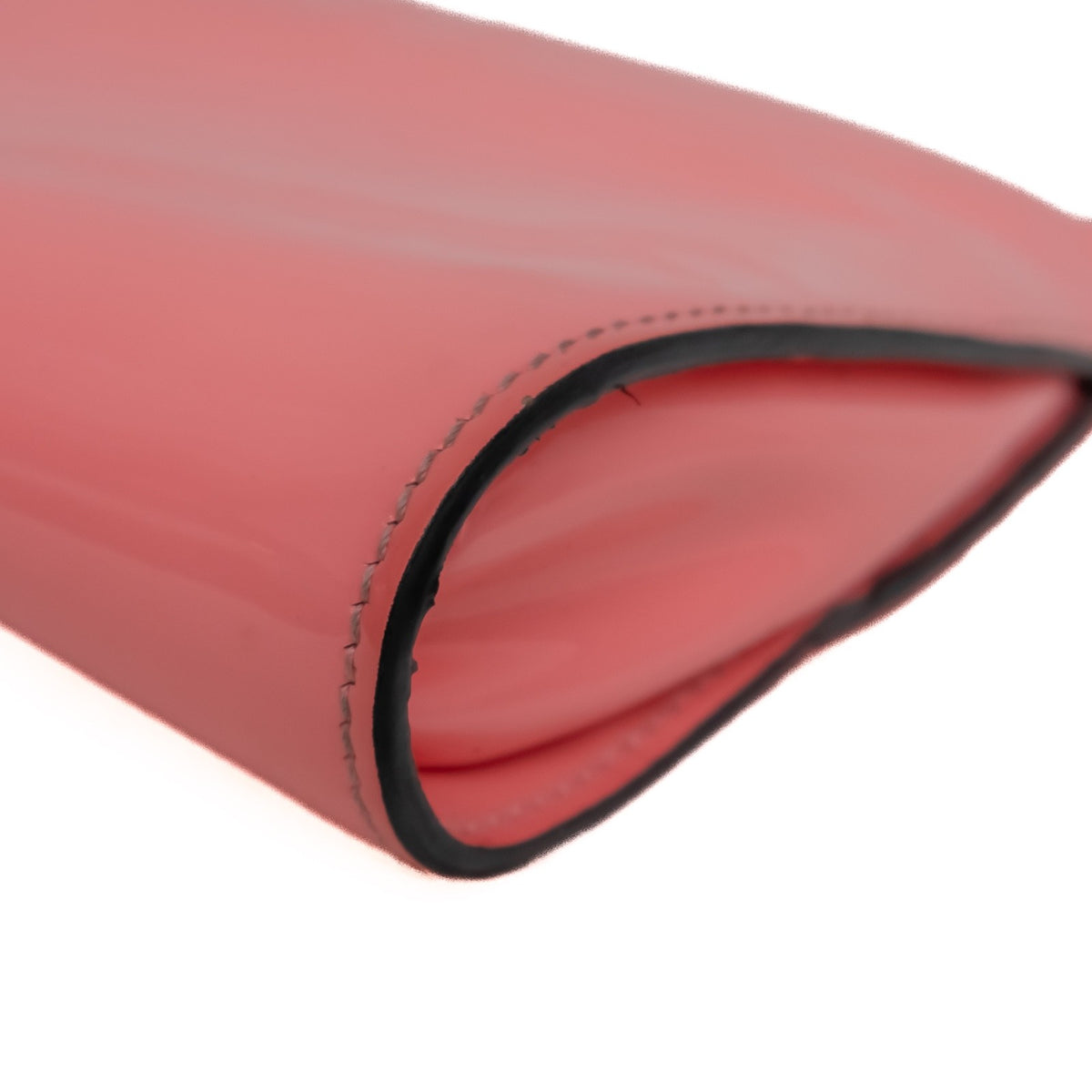 Christian Louboutin “Loubitwist” Clutch/Shoulder Bag Patent Leather Pink