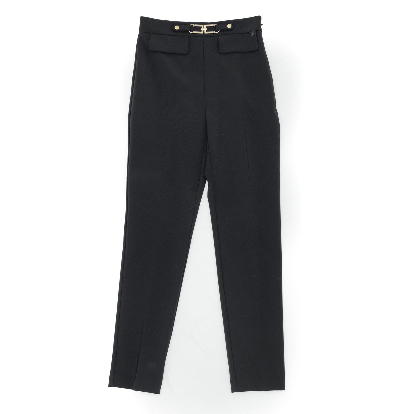 Elisabetta Franchi Women's Tailored Pants – Black – IT 42 - US 4