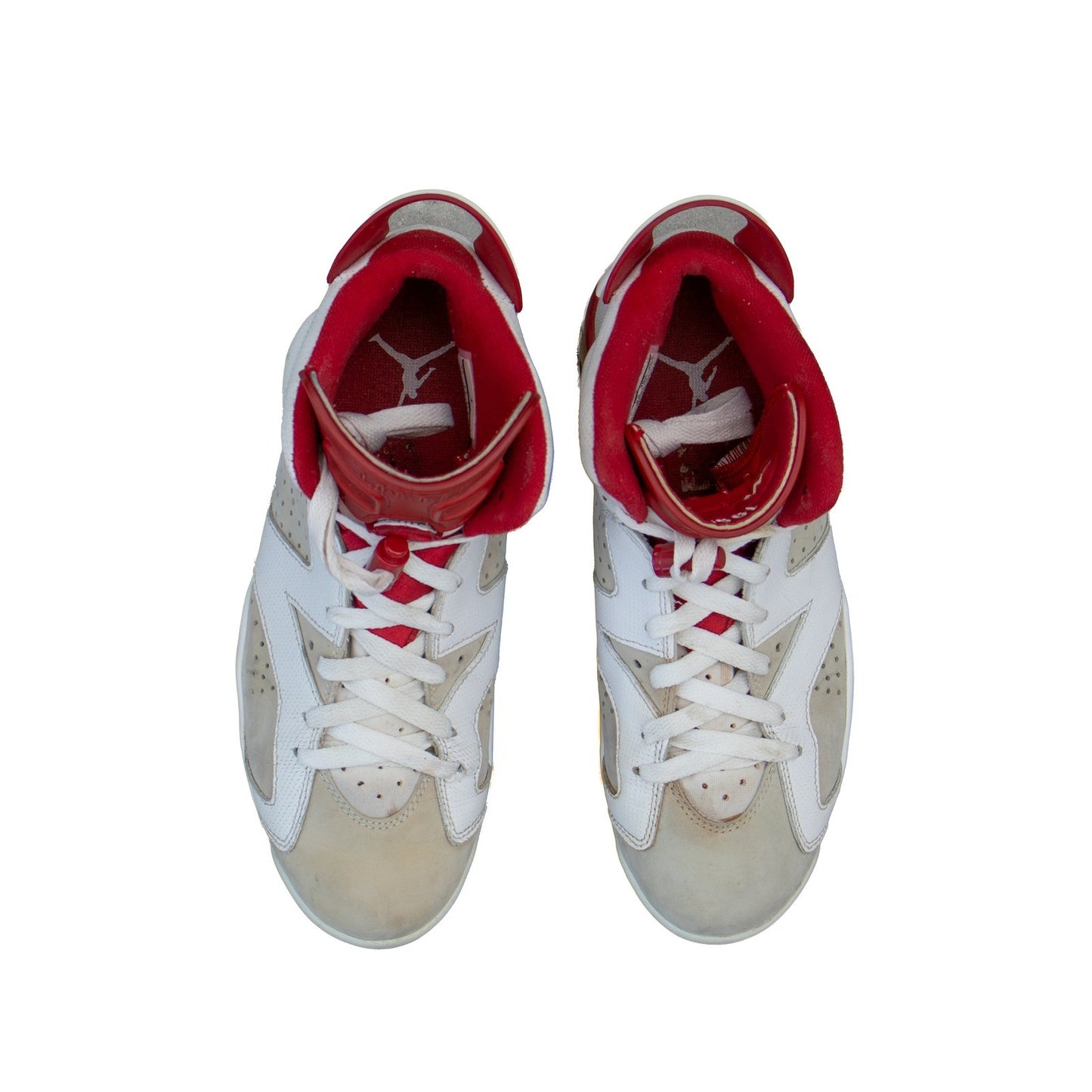 Air Jordan 6 Retro Alternate 91 Hare White Red 2017 384664-113 Mens 7.5