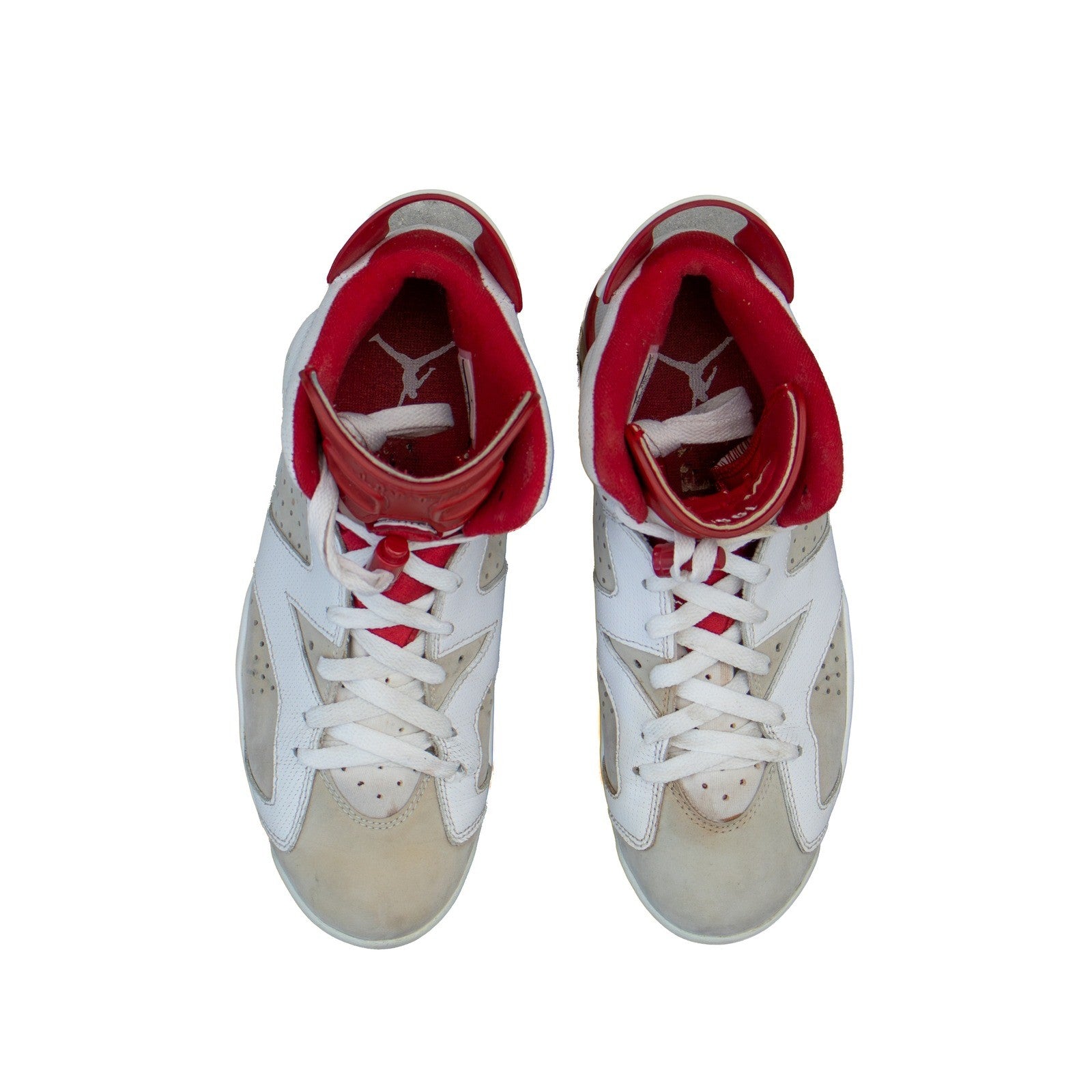 Air Jordan 6 Retro Alternate 91 Hare White Red 2017 384664-113 Mens 7.5