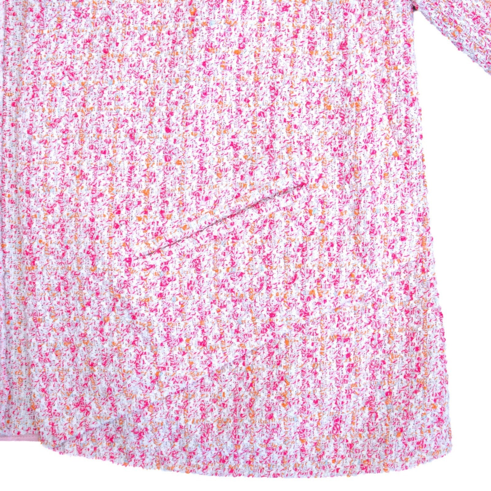 CHANEL SS16 Runway Pink Tweed Jacket & Skirt Suit Set FR 46 US 14 Karl Lagerfeld