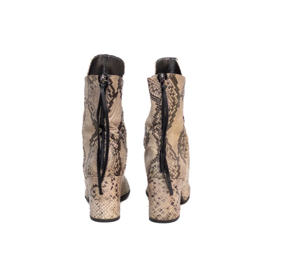 Dorothee Schumacher Snakeskin Print Ankle Boots – Size EU 37.5 / US 7.5 / UK 5