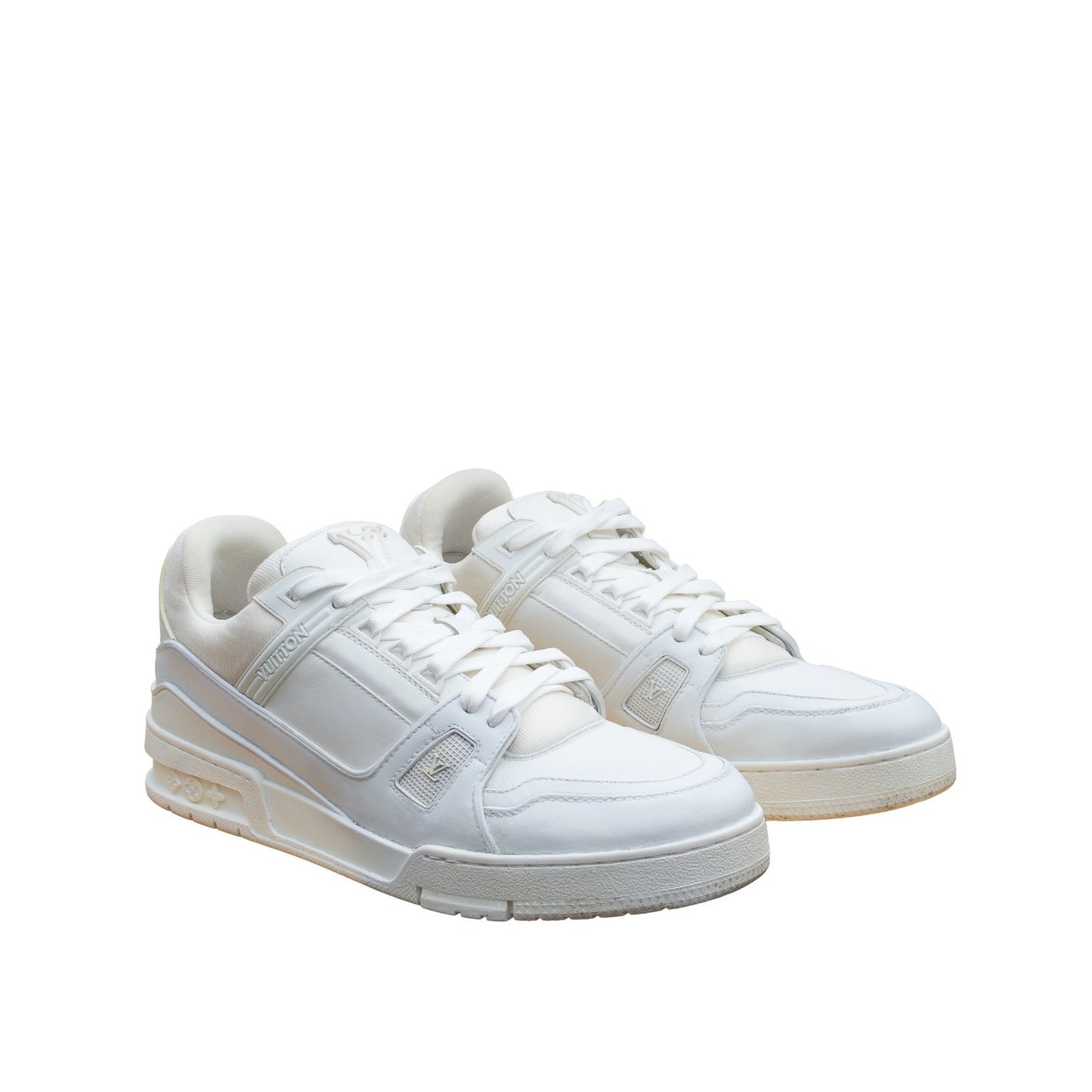 Louis Vuitton White Leather Low-Top Sneakers – UK 9 / US 10 / EU 44