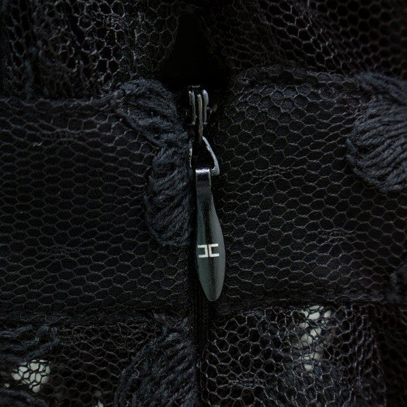 Elisabetta Franchi Black Lace Mini Dress – IT 40 (US 4 / UK 8)