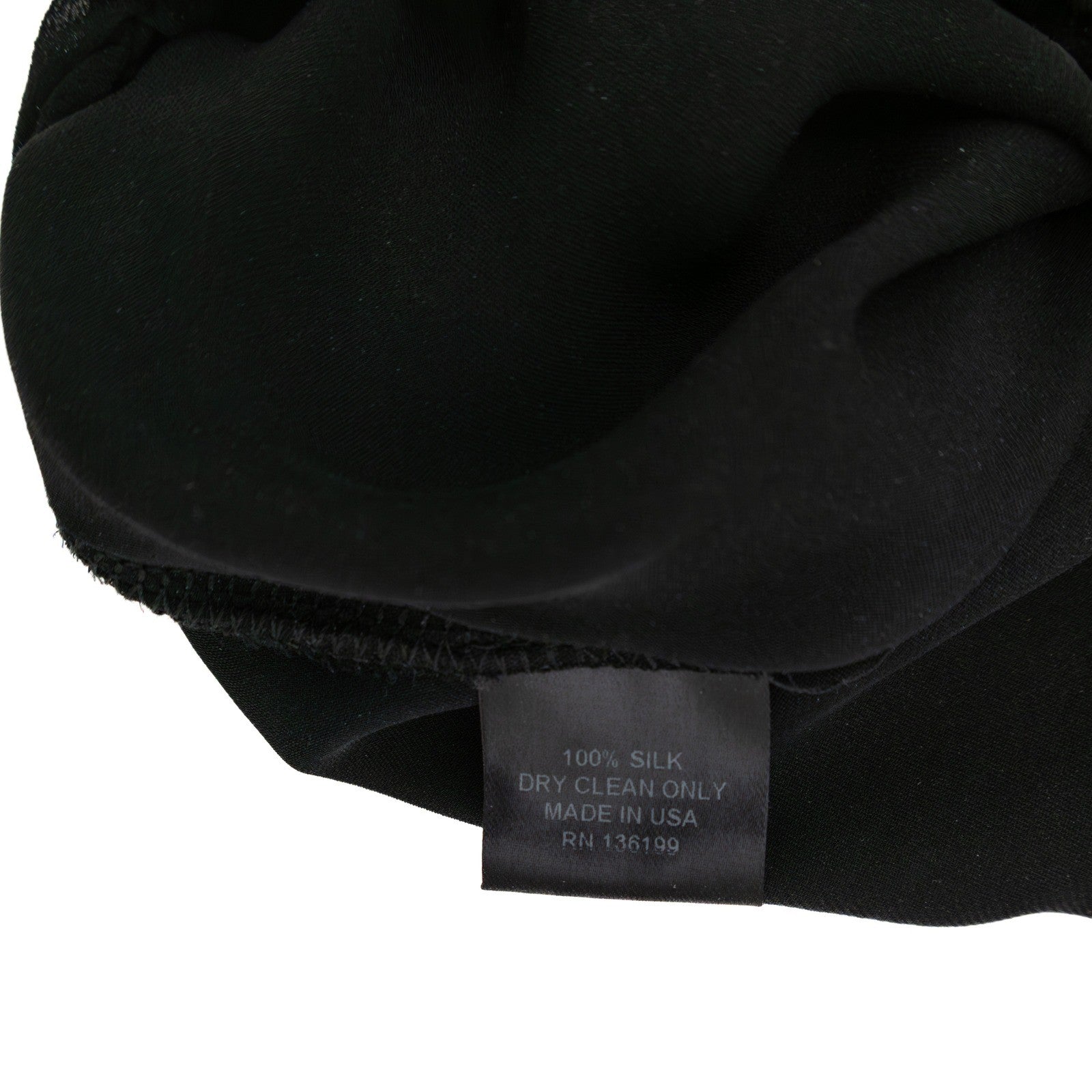 Emerson Thorpe Black Silk Chiffon Batwing Blouse Top Size S