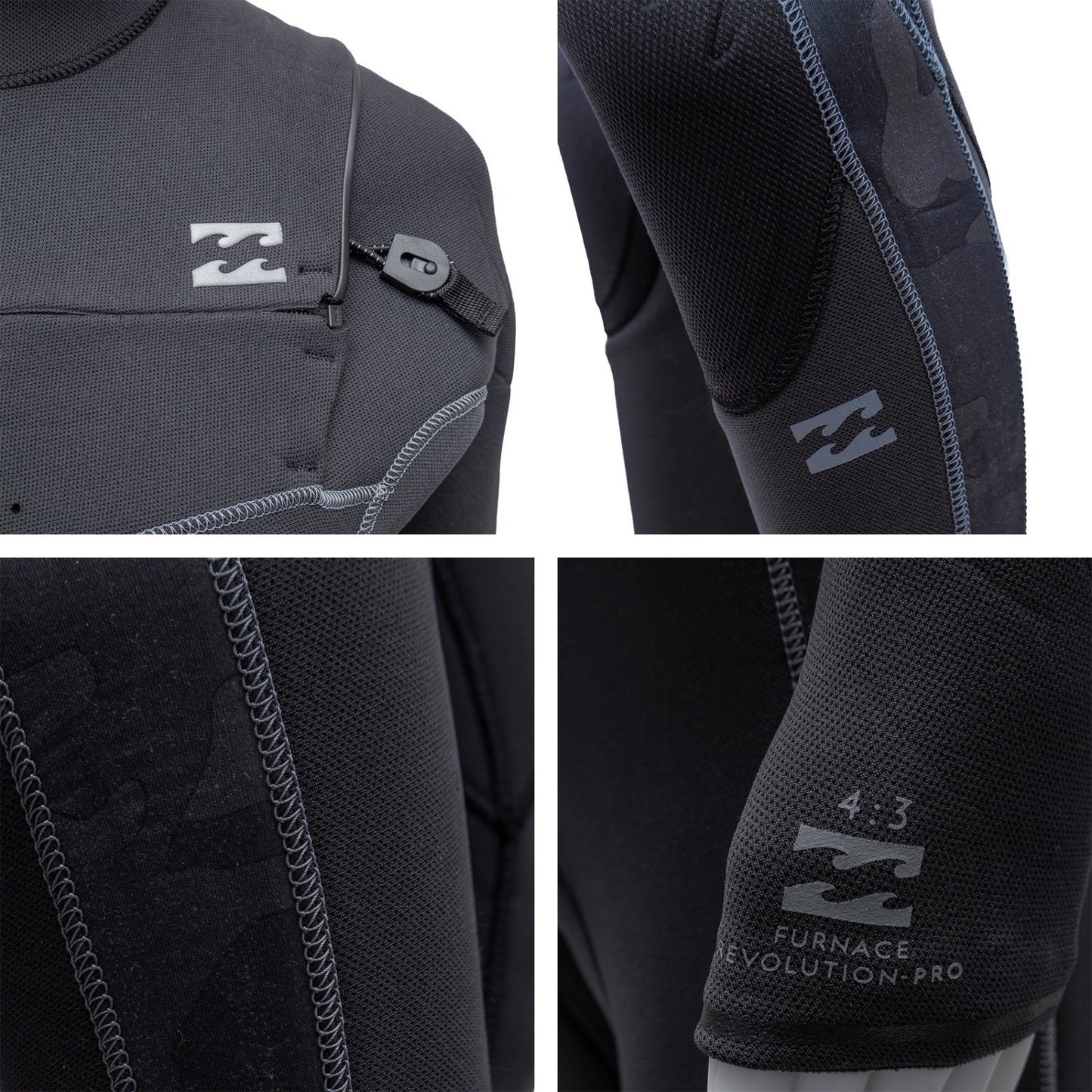 Men's Billabong Furnace Pro Series Wetsuit – Size M – Airlite Stretch