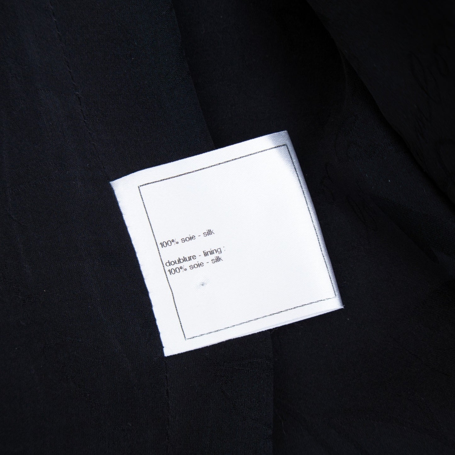 CHANEL 2011 Paris-Byzance Black Silk CC Crystal Button Blazer FR 46 US 14