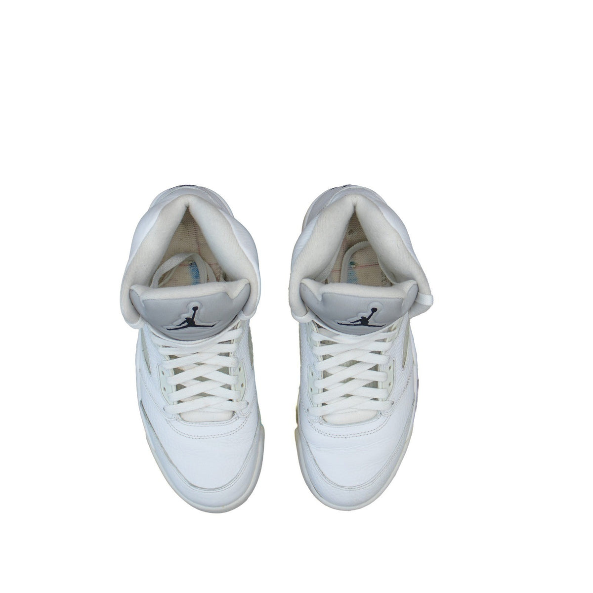 Air Jordan 5 Retro White Metallic Silver 2015 Mens 8 136027-130