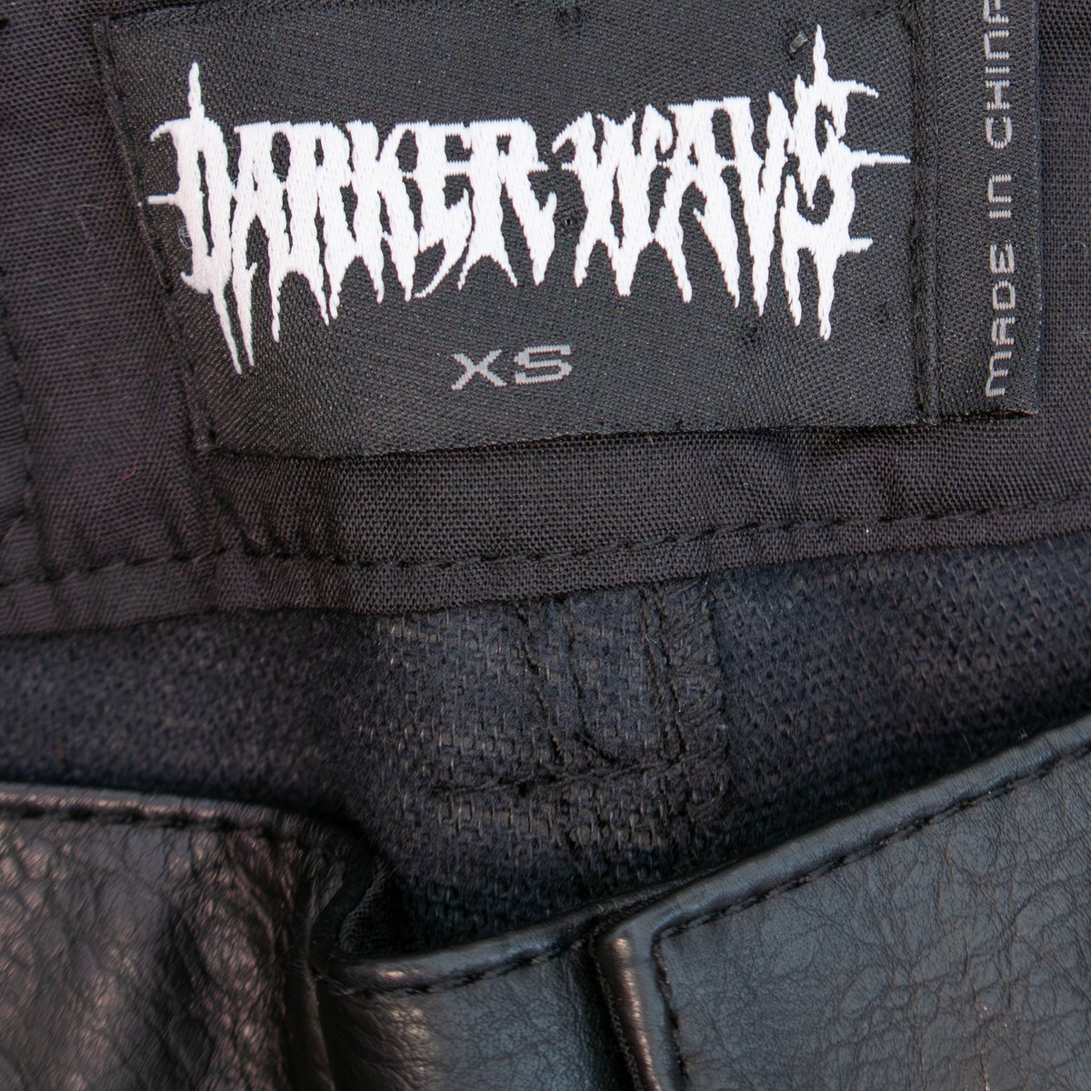 Darker Wavs XS Black Faux Leather Moto Pants Gothic Punk Utility Biker