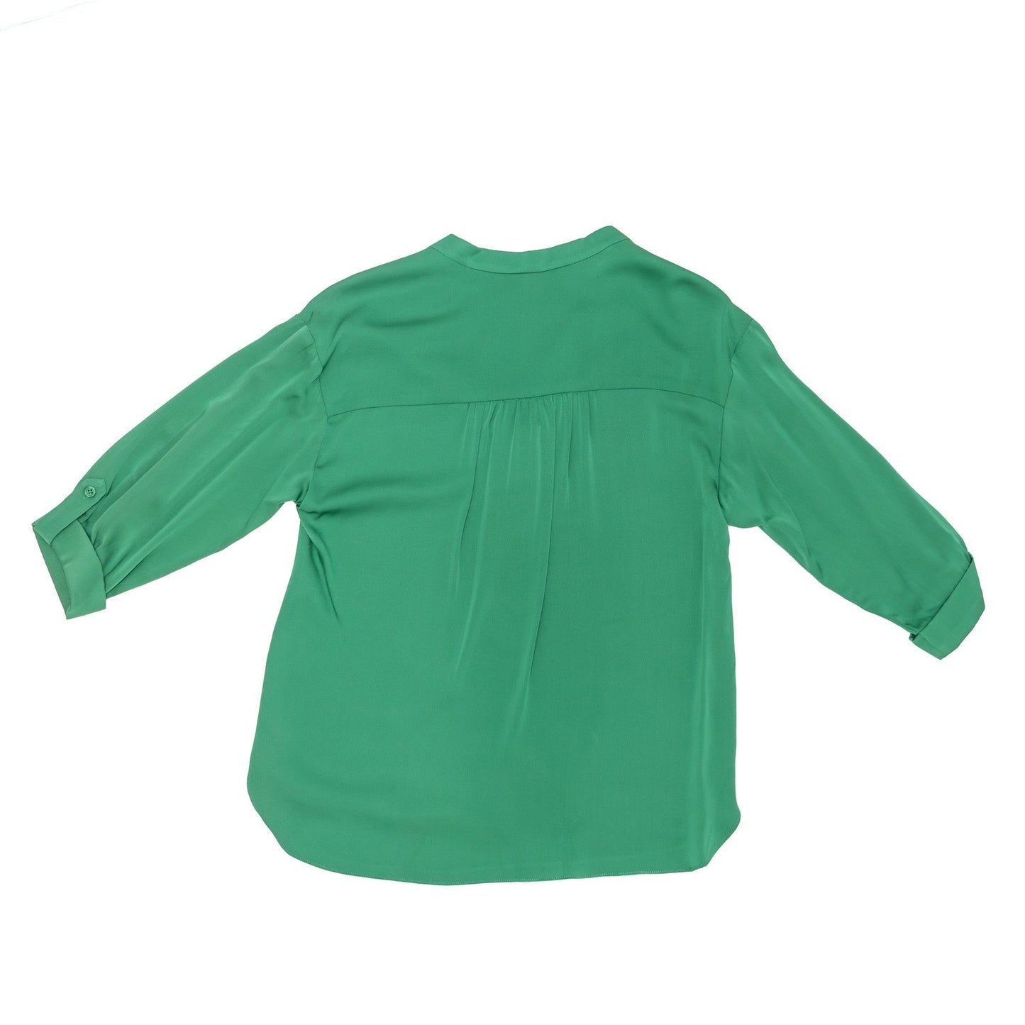 Milly Green Silk Blouse Top Size 0