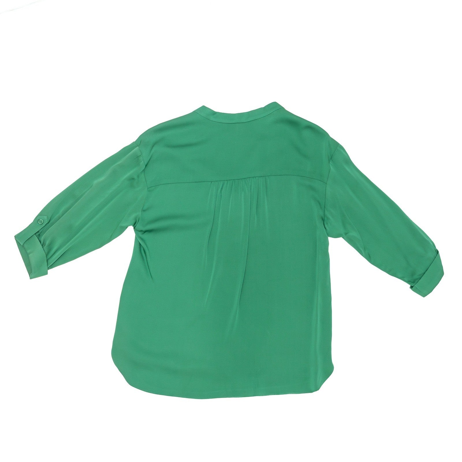 Milly Green Silk Blouse Top Size 0