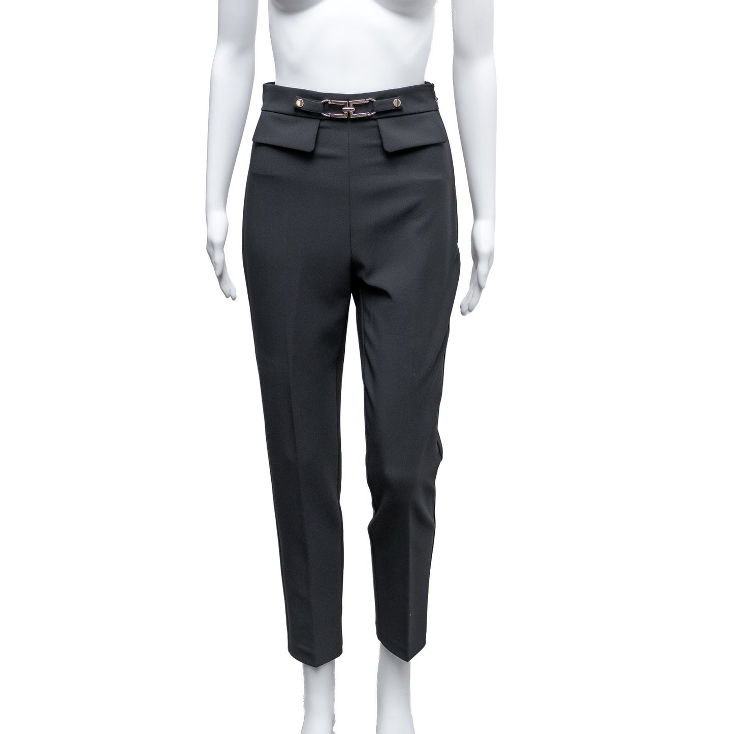 Elisabetta Franchi Women's Tailored Pants – Black – IT 42 - US 4