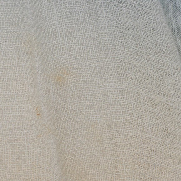 Vanita Rosa Paris St Barth Ombré Peasant Blouse Blue Ivory Boho Top Size S