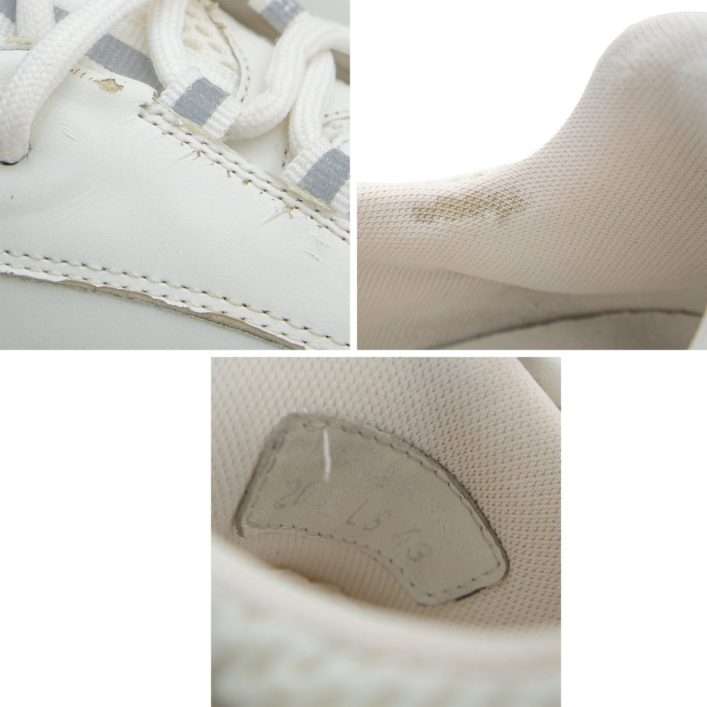 Christian Dior B22 Sneakers White Gray Mesh Leather Sneakers Size EU 43 US 10