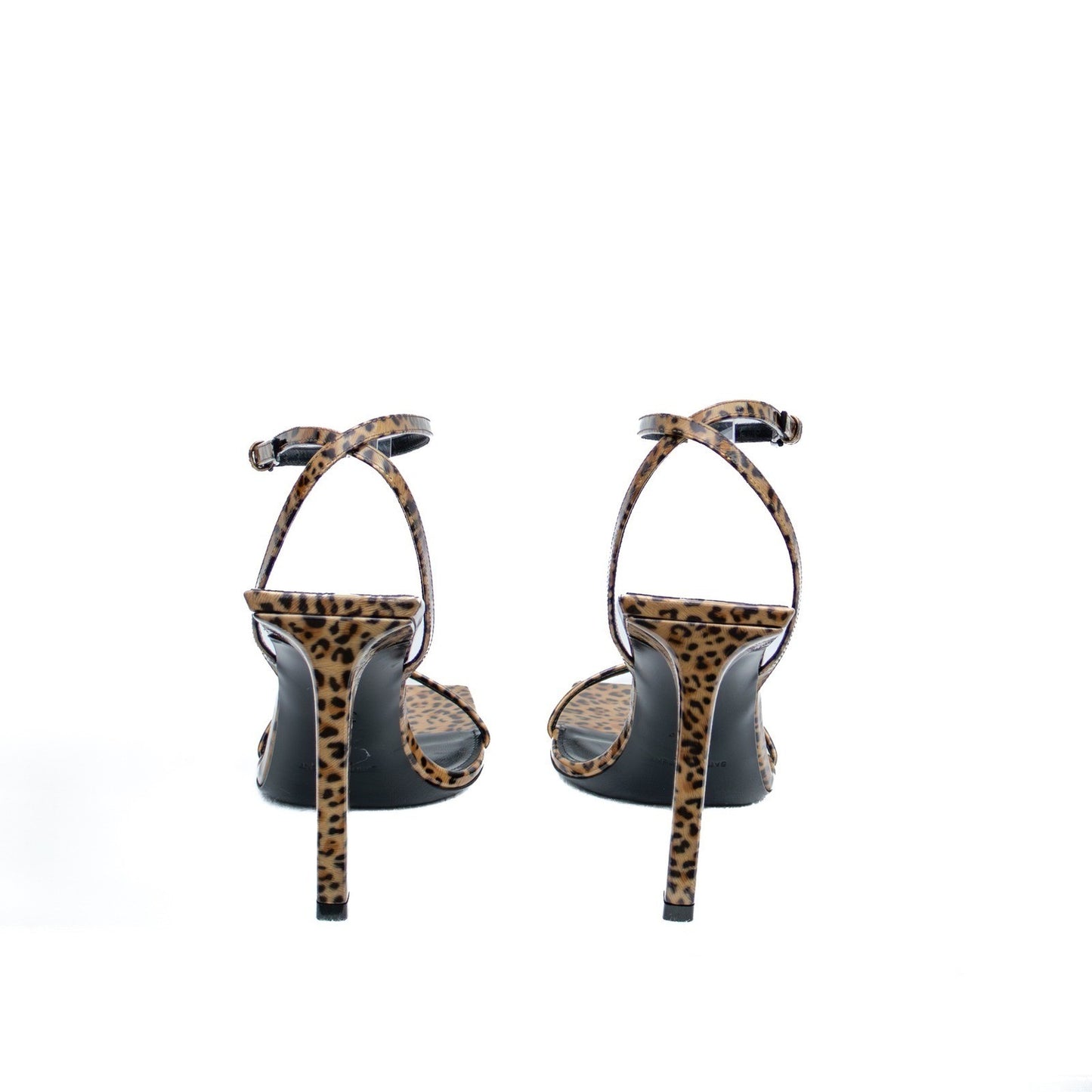 $1400 Saint Laurent Paris Leopard Strappy Sandals Heels EU 36.5/US 6.5