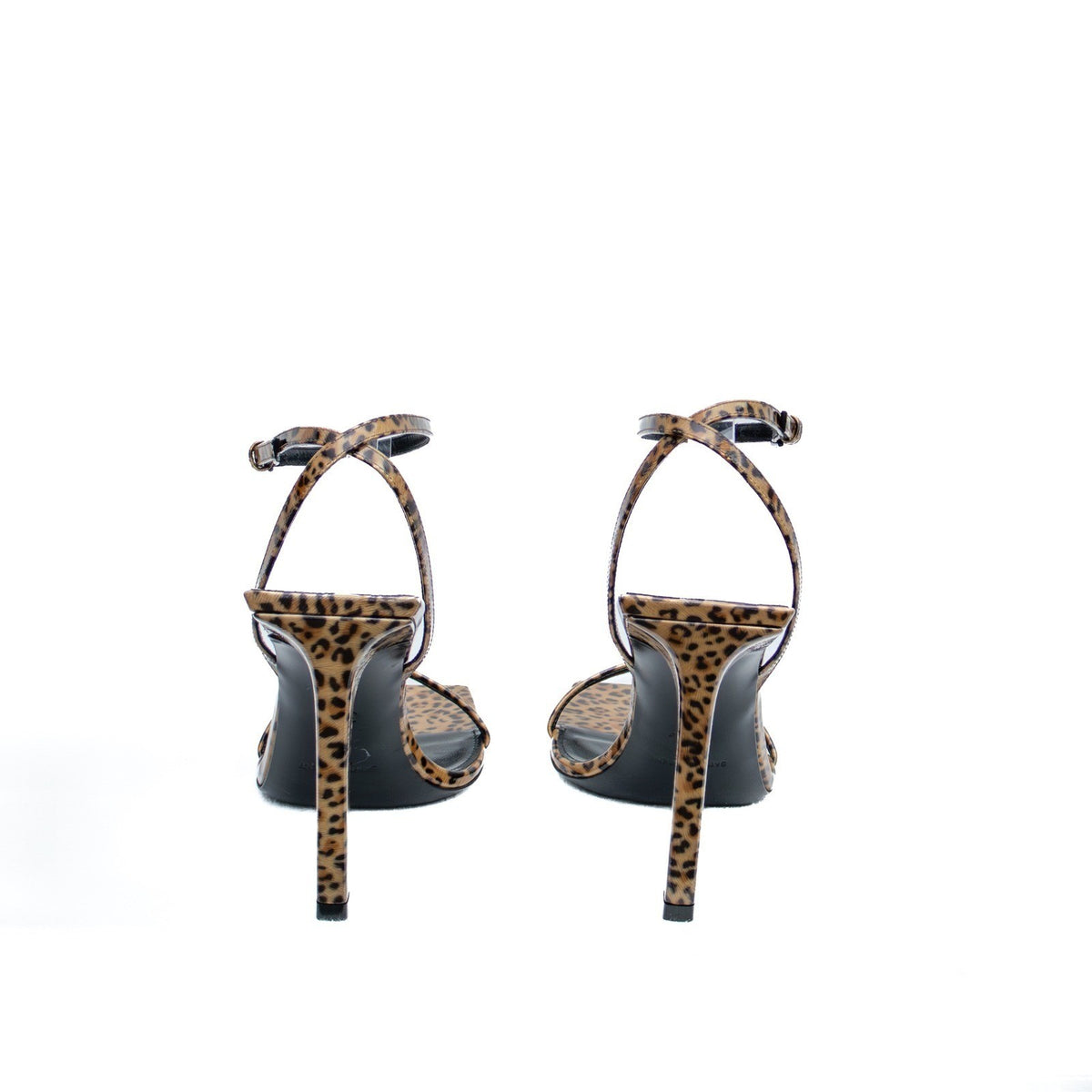 $1400 Saint Laurent Paris Leopard Strappy Sandals Heels EU 36.5/US 6.5