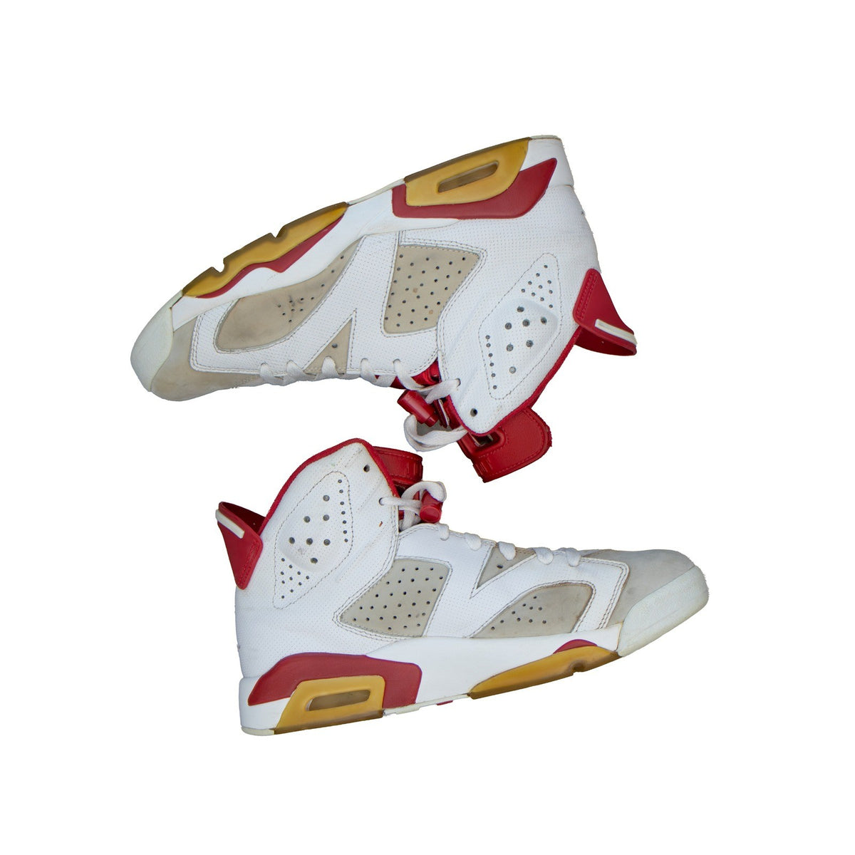 Air Jordan 6 Retro Alternate 91 Hare White Red 2017 384664-113 Mens 7.5