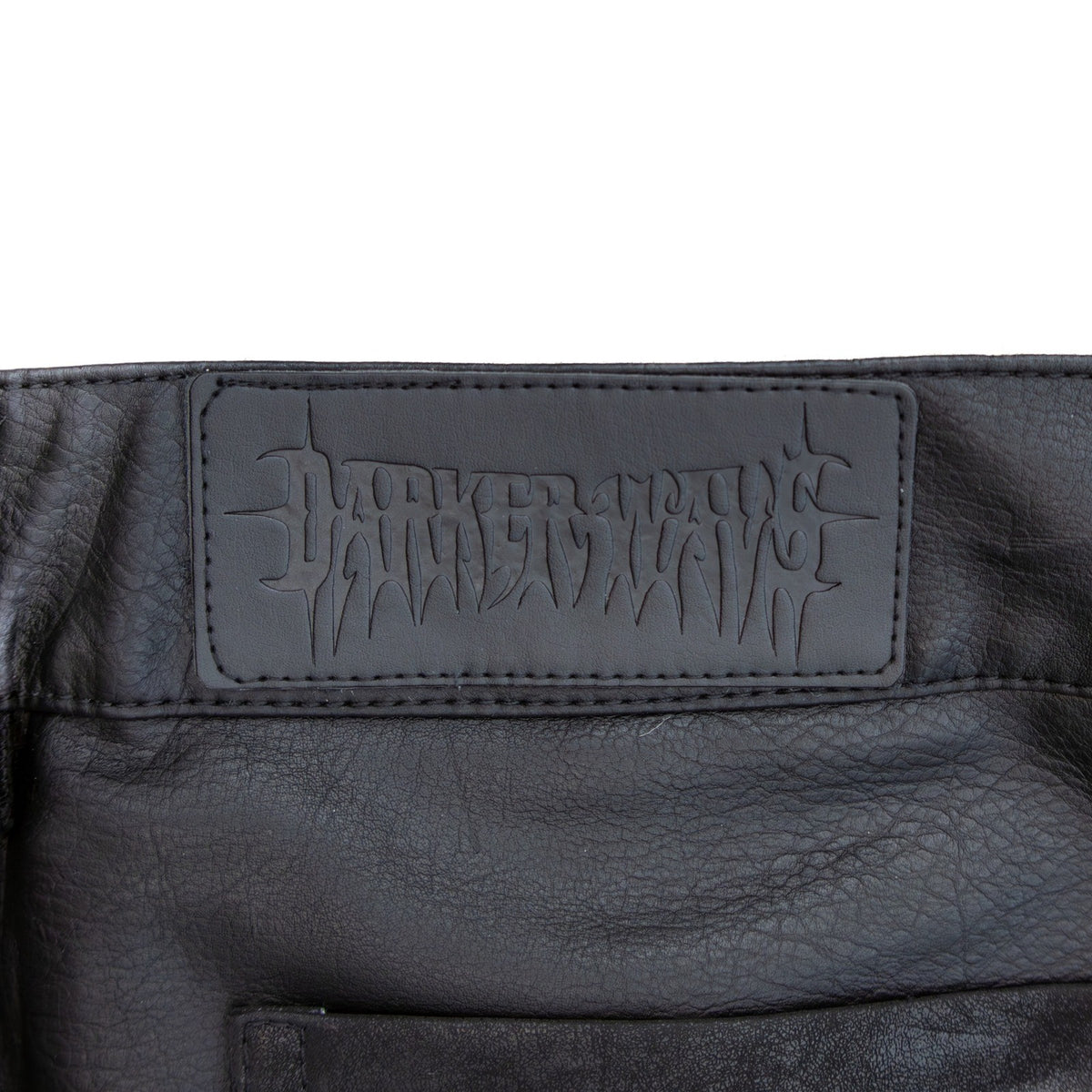 Darker Wavs XS Black Faux Leather Moto Pants Gothic Punk Utility Biker