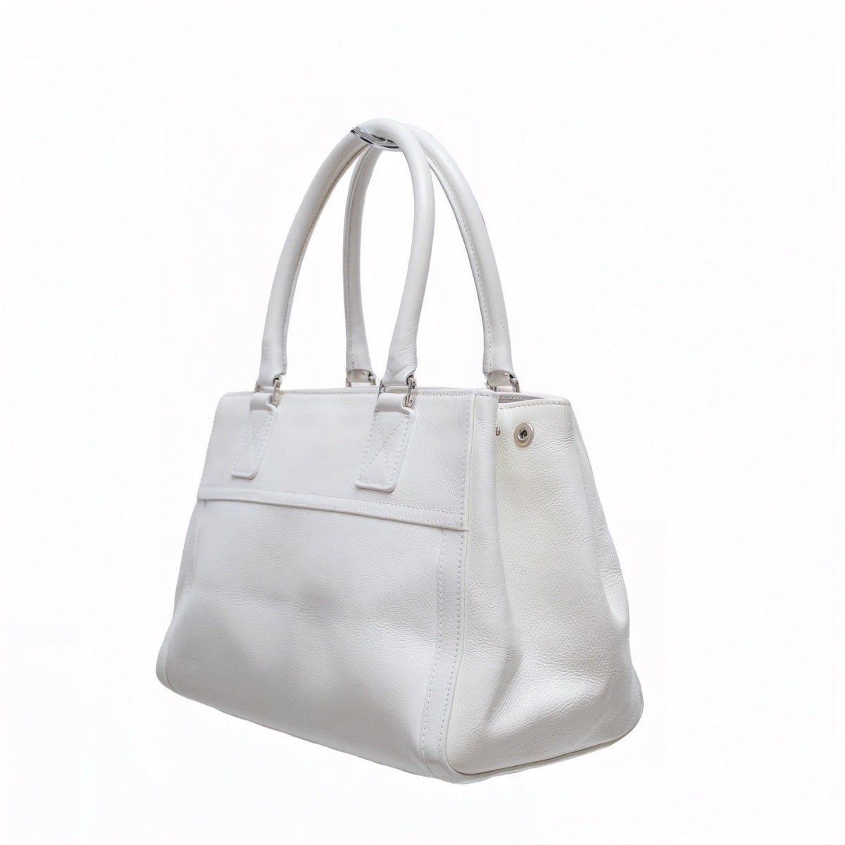 Christian Dior White Leather Tote Bag – 2005 Collection by John Galliano