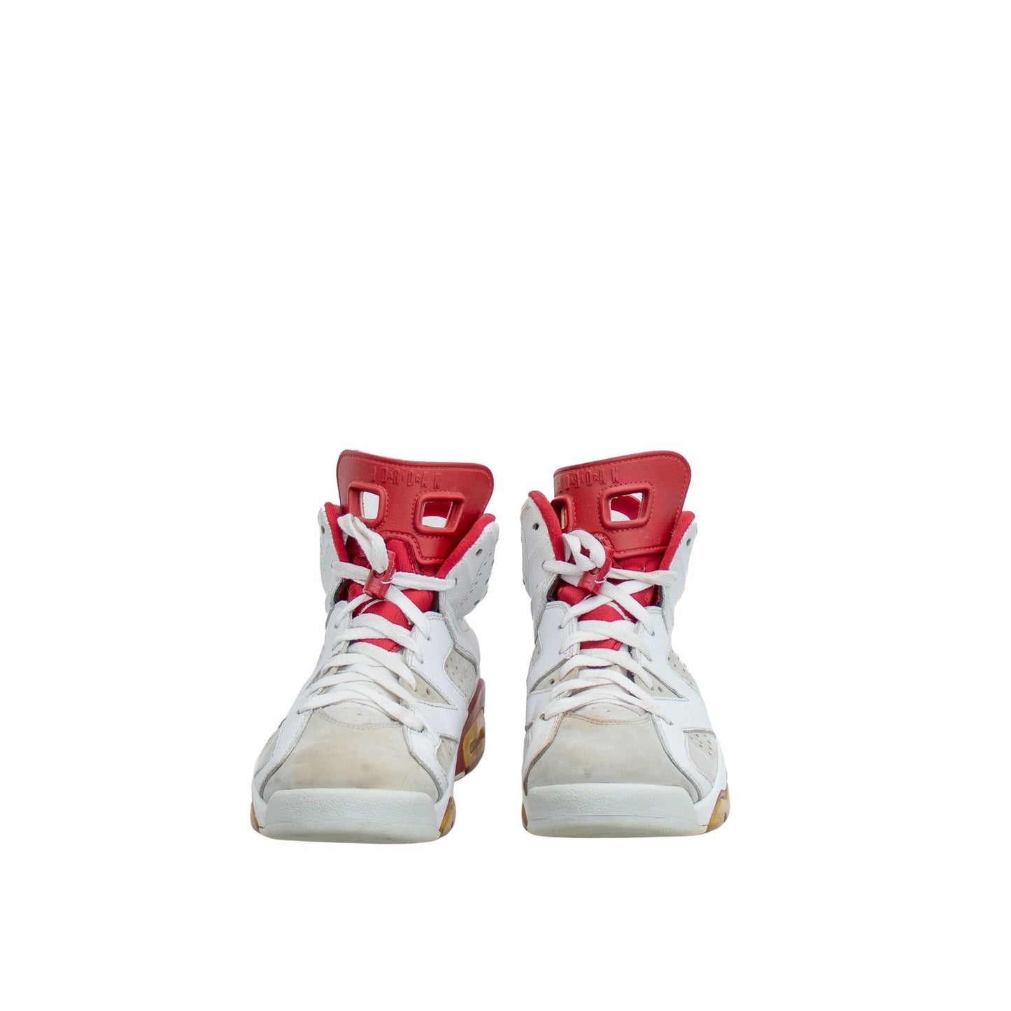 Air Jordan 6 Retro Alternate 91 Hare White Red 2017 384664-113 Mens 7.5