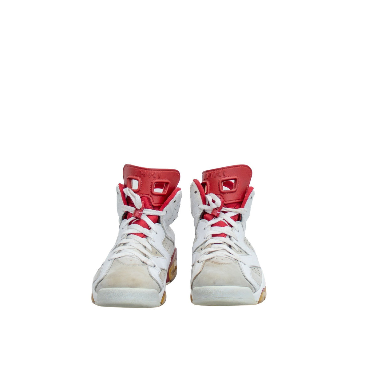 Air Jordan 6 Retro Alternate 91 Hare White Red 2017 384664-113 Mens 7.5