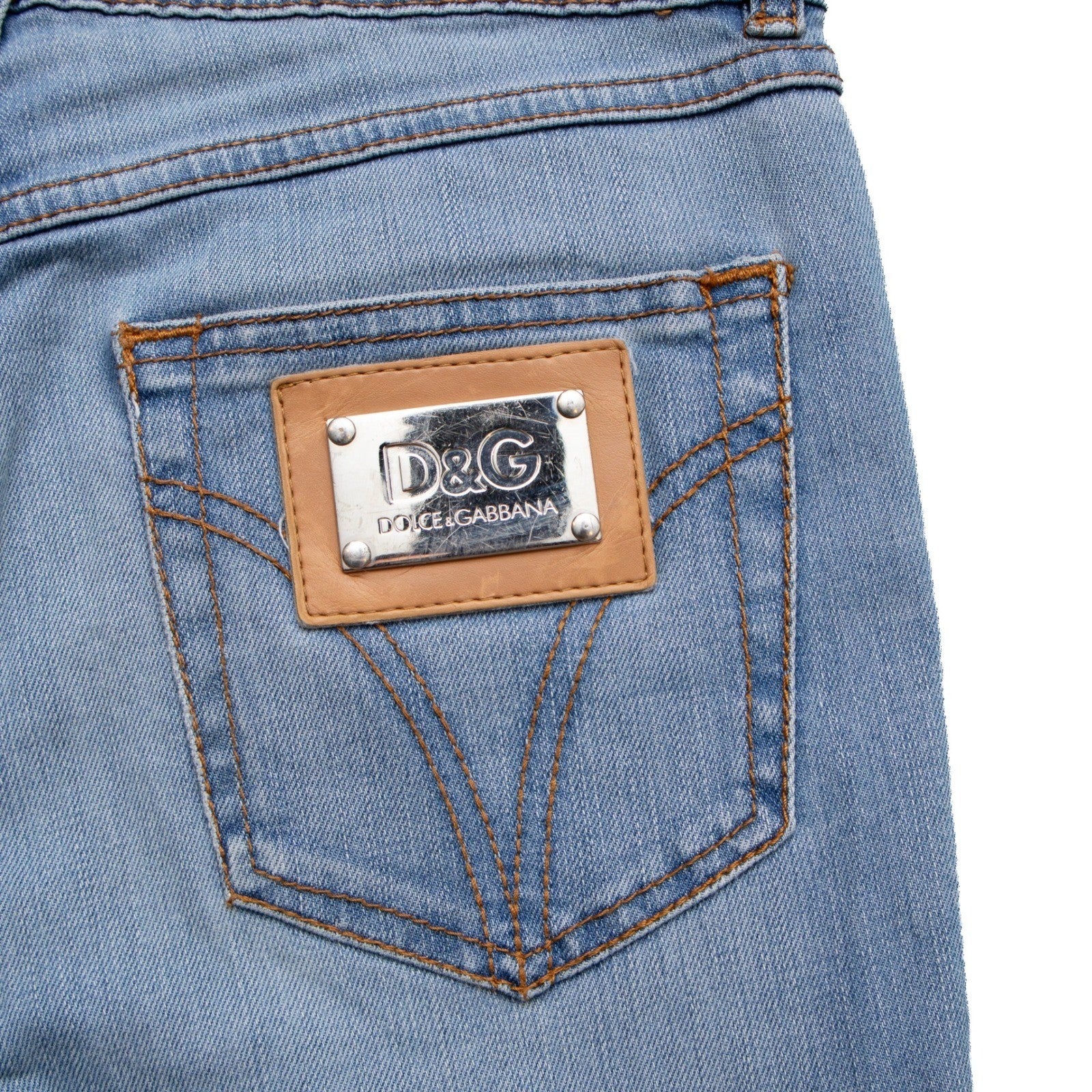 D&G Dolce & Gabbana Women's Light Wash Slim Jeans Size 25 US 0-2