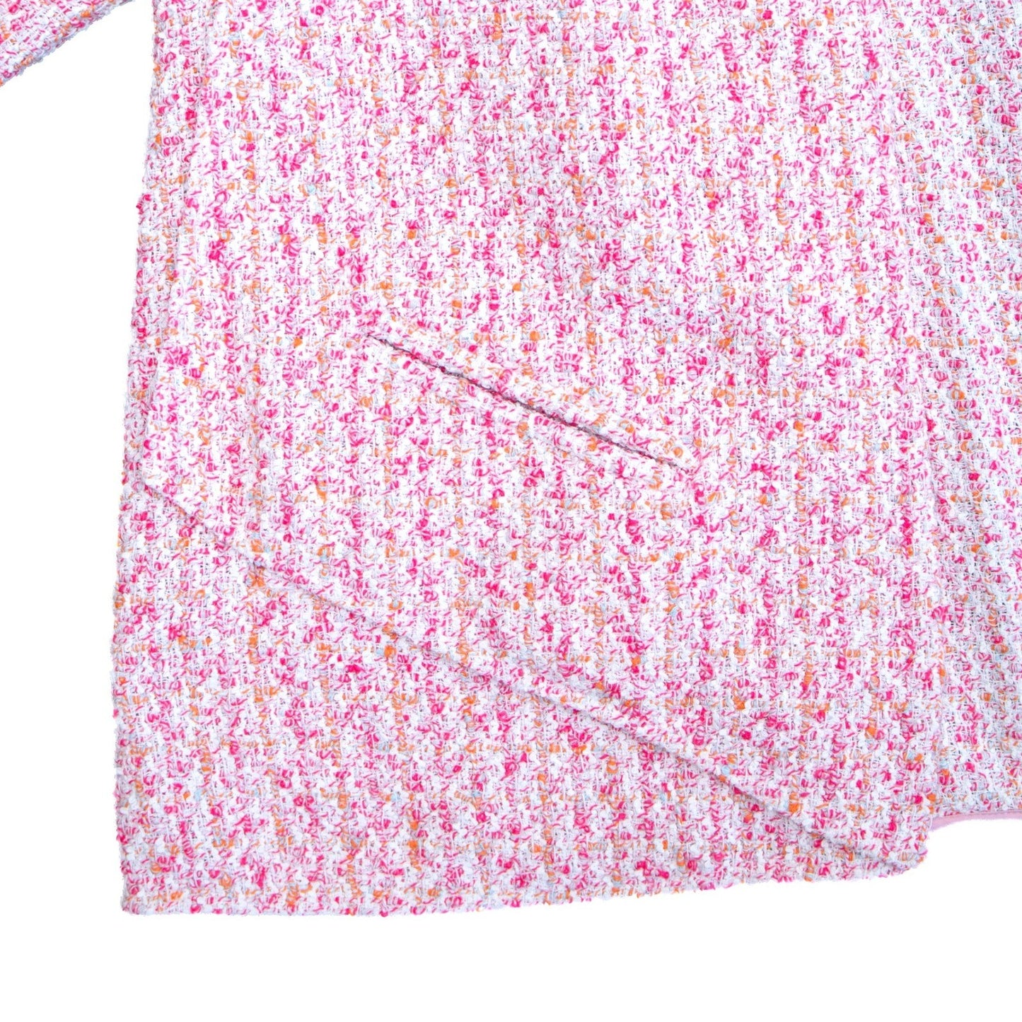 CHANEL SS16 Runway Pink Tweed Jacket & Skirt Suit Set FR 46 US 14 Karl Lagerfeld