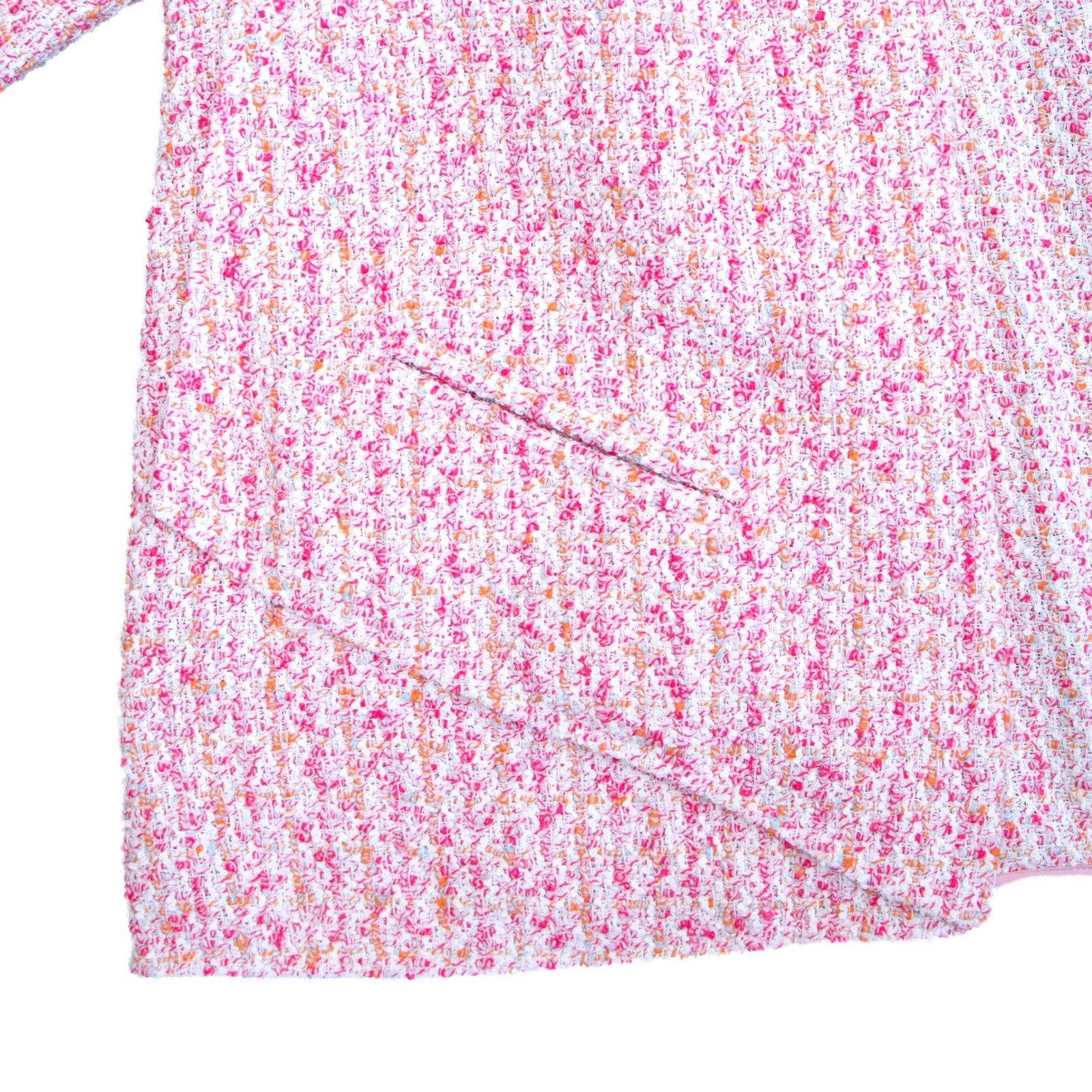 CHANEL SS16 Runway Pink Tweed Jacket & Skirt Suit Set FR 46 US 14 Karl Lagerfeld