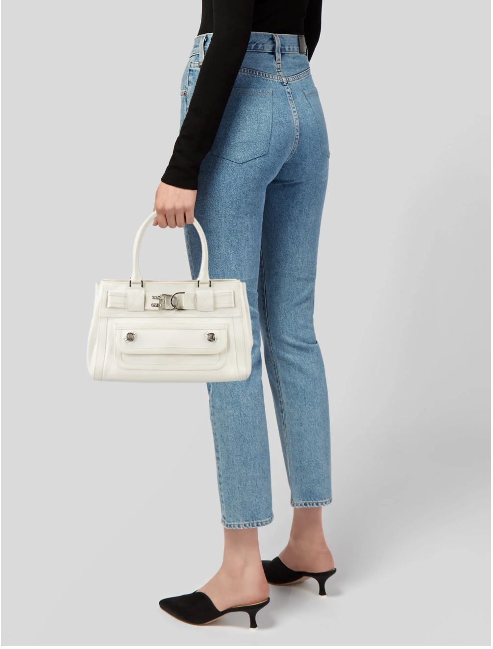 Christian Dior White Leather Tote Bag – 2005 Collection by John Galliano