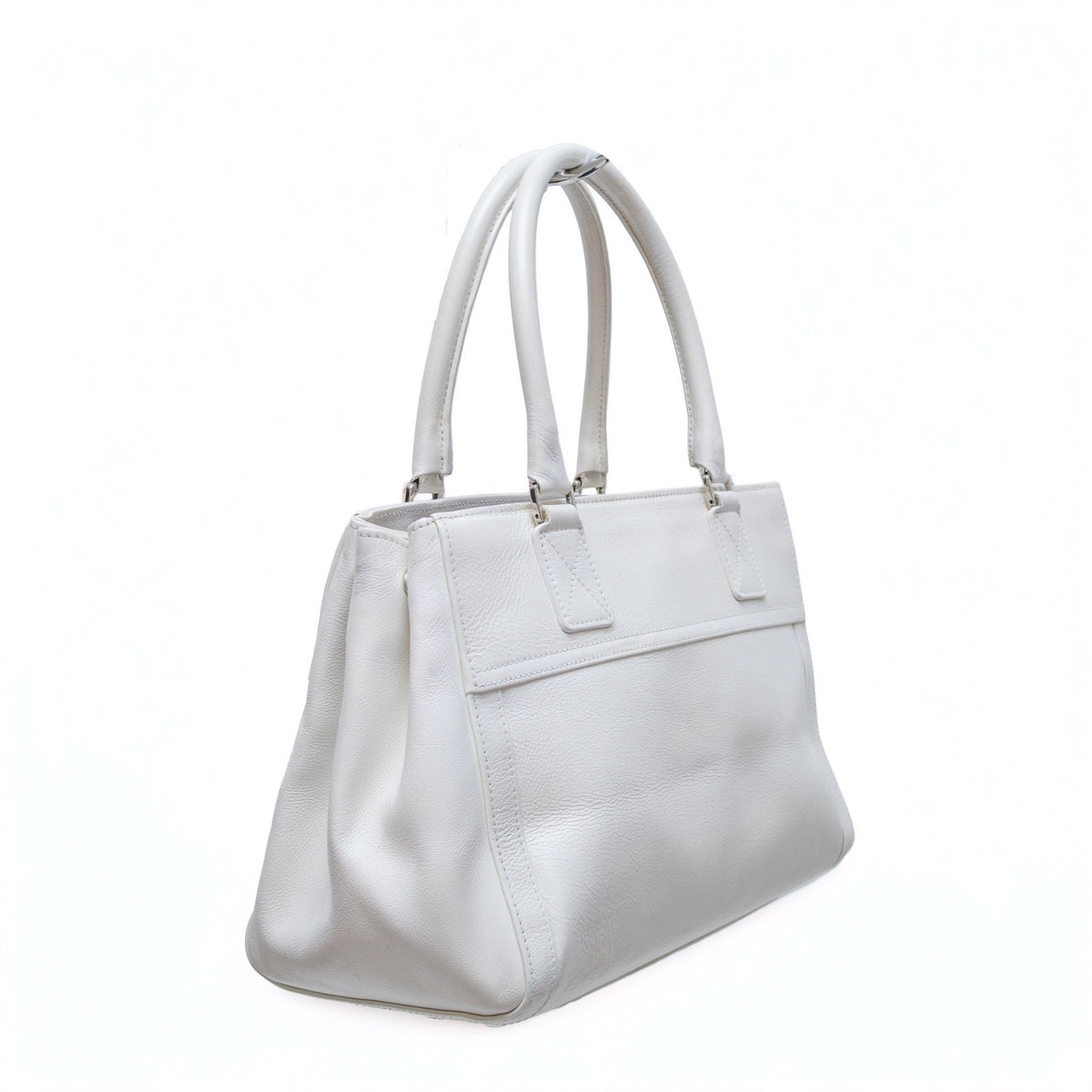 Christian Dior White Leather Tote Bag – 2005 Collection by John Galliano