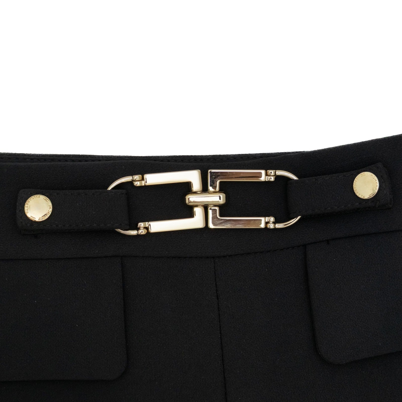 Elisabetta Franchi Women's Tailored Pants – Black – IT 42 - US 4