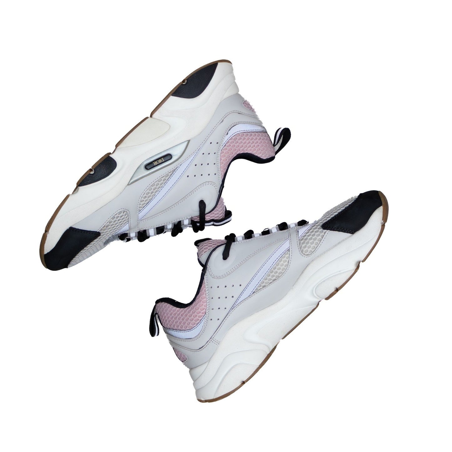 Dior B-22 Chunky Mesh Sneakers – Grey / Pink - Size EU 41 / US 8