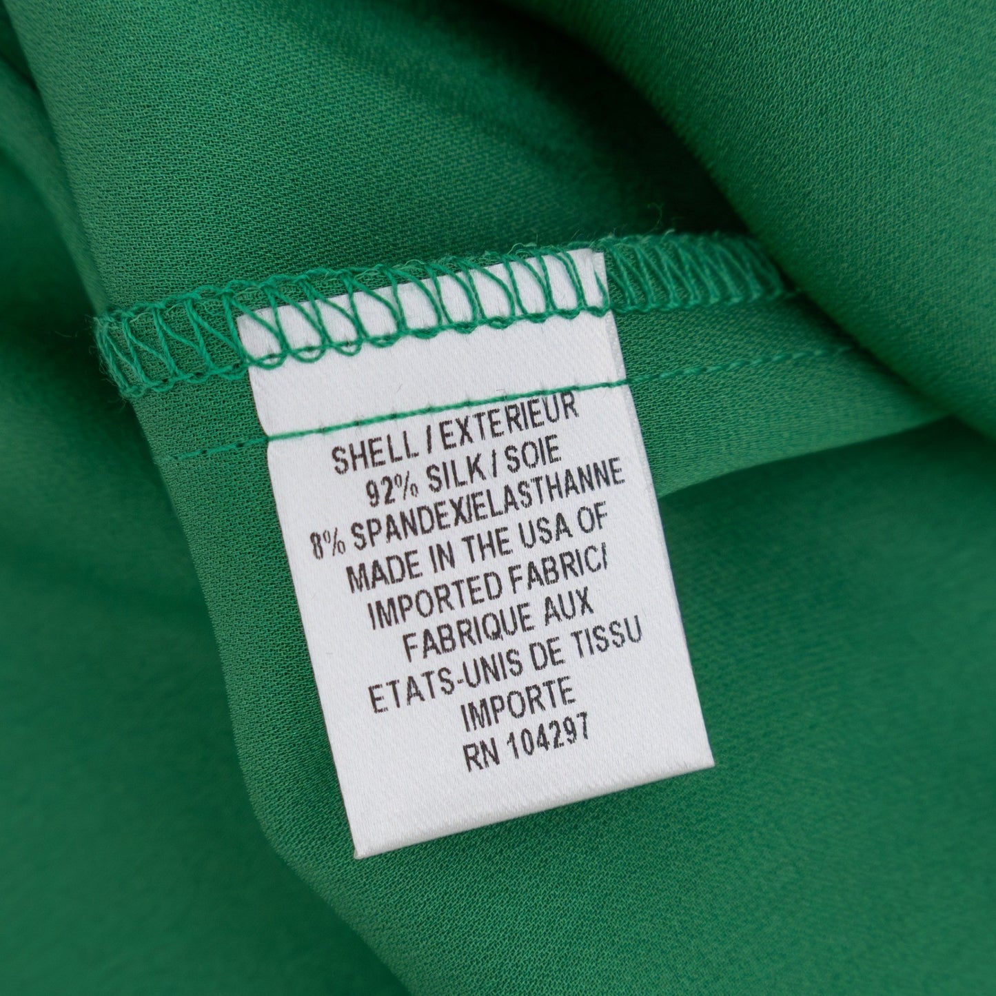 Milly Green Silk Blouse Top Size 0