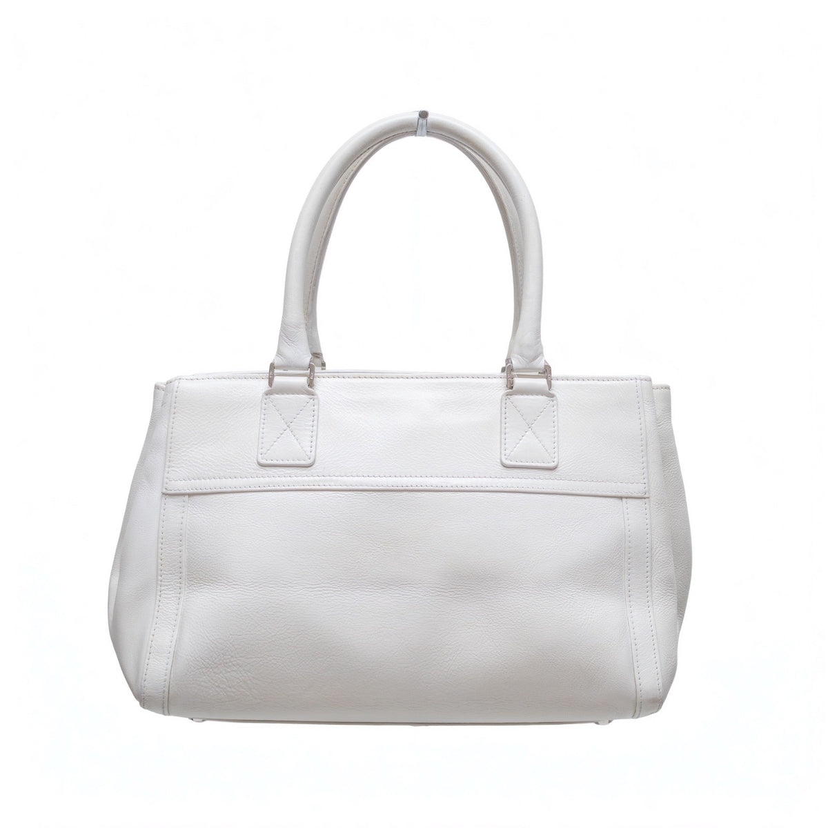 Christian Dior White Leather Tote Bag – 2005 Collection by John Galliano