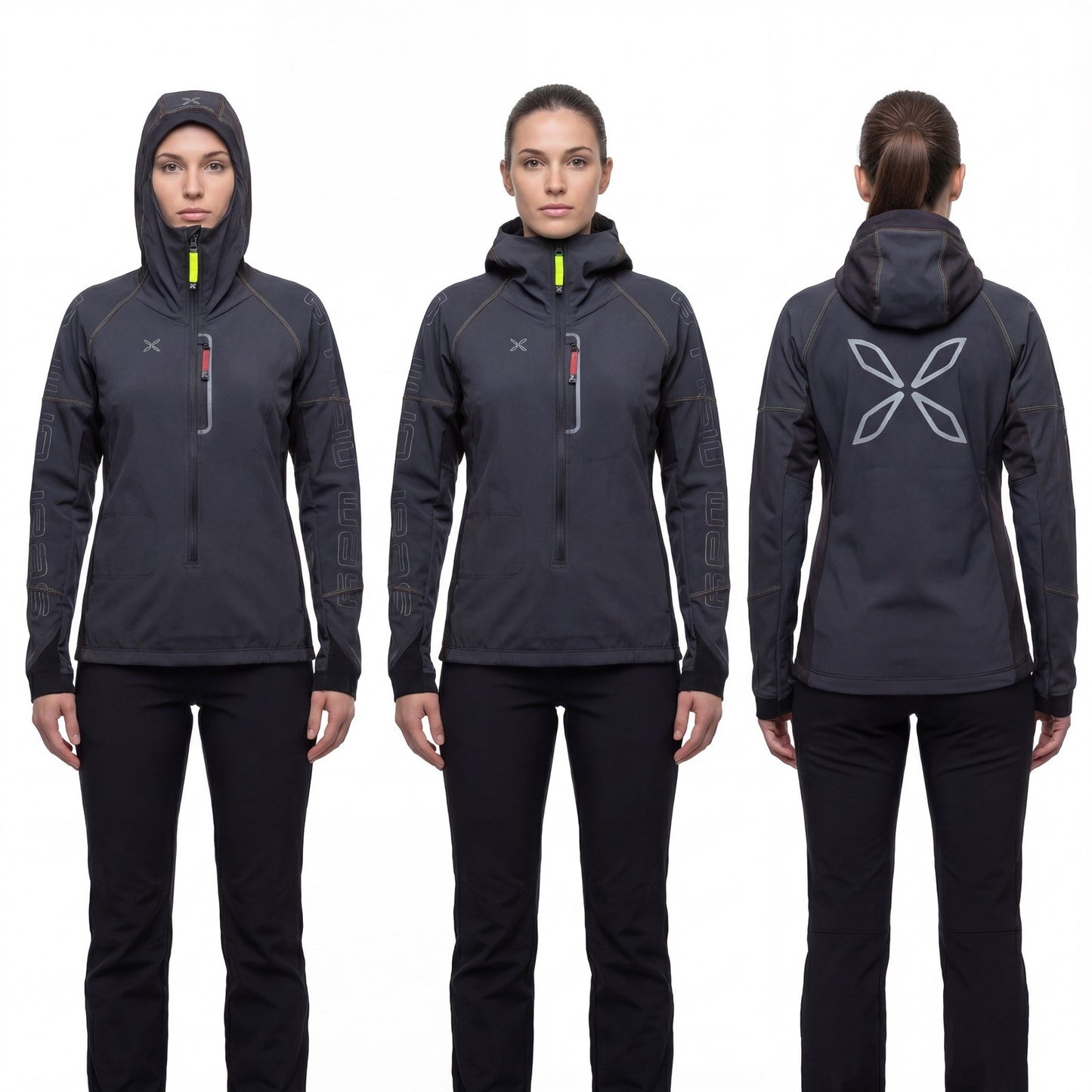 Montura Women's Technical Hooded Jacket Gray Size L (US L / UK 14)