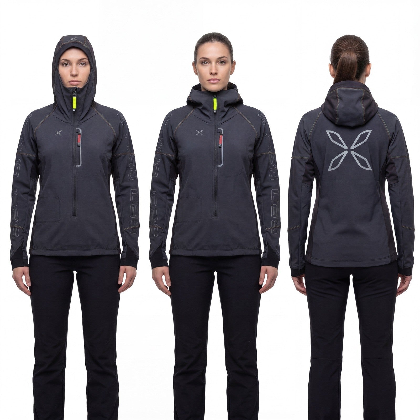 Montura Women's Technical Hooded Jacket Gray Size L (US L / UK 14)