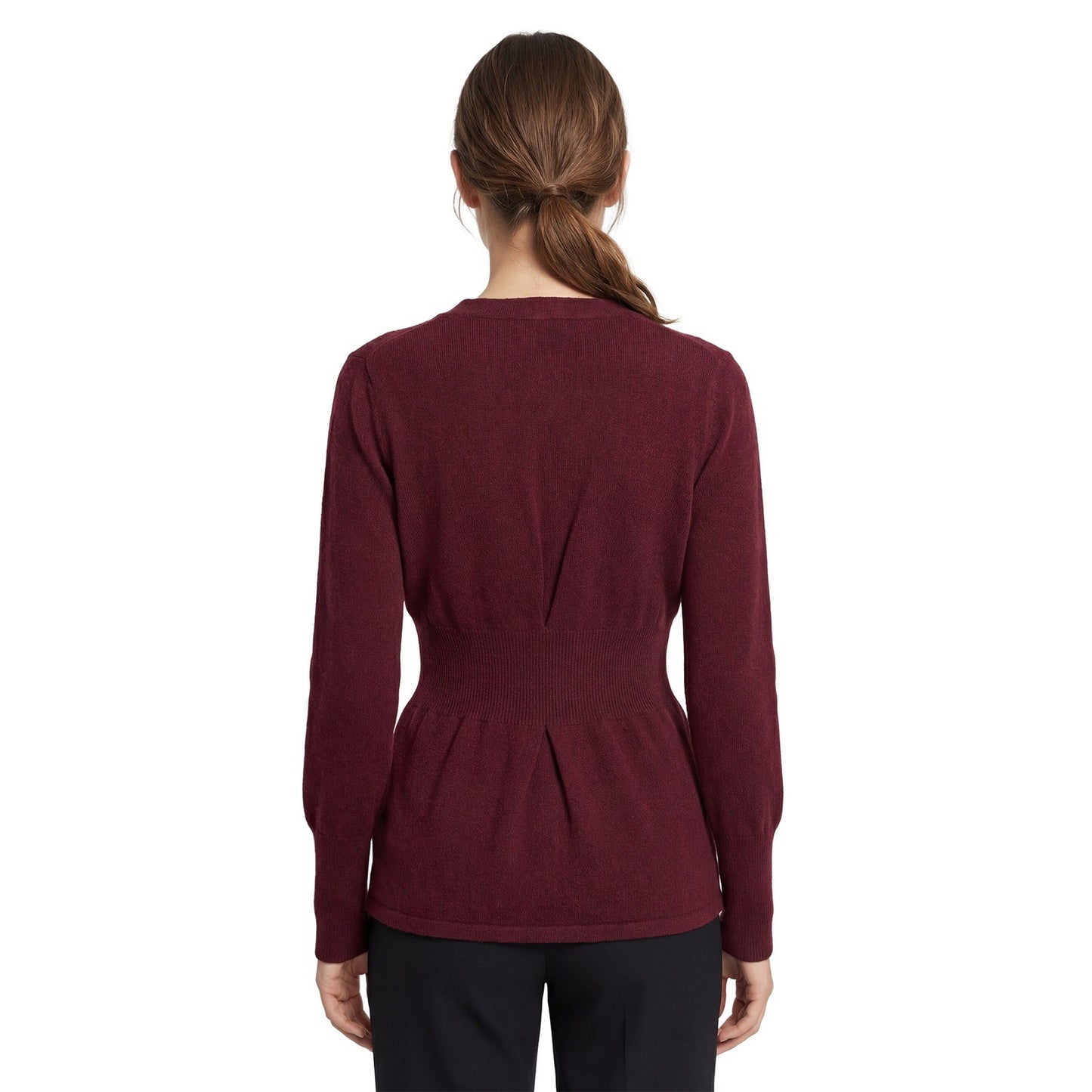 Brunello Cucinelli Vintage Cashmere Cardigan / Top – Burgundy - Size XS