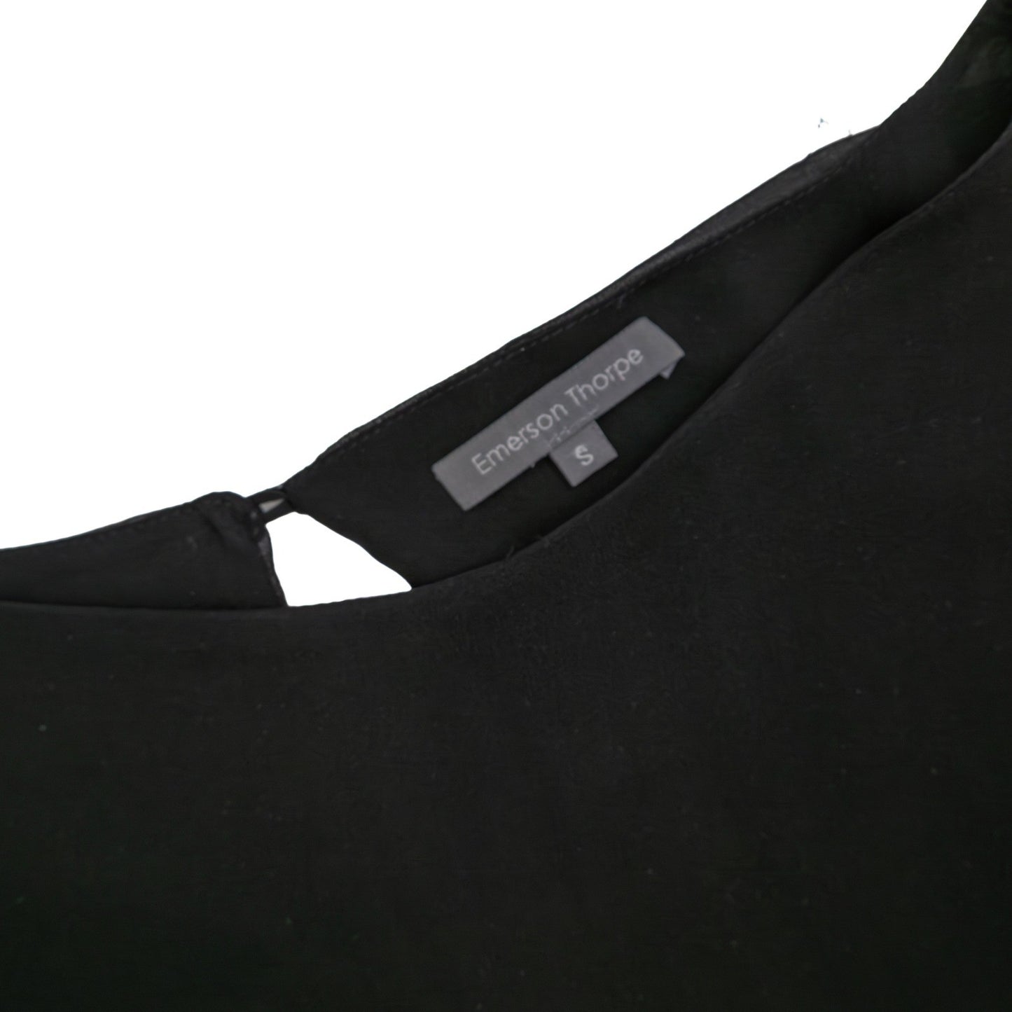Emerson Thorpe Black Silk Chiffon Batwing Blouse Top Size S