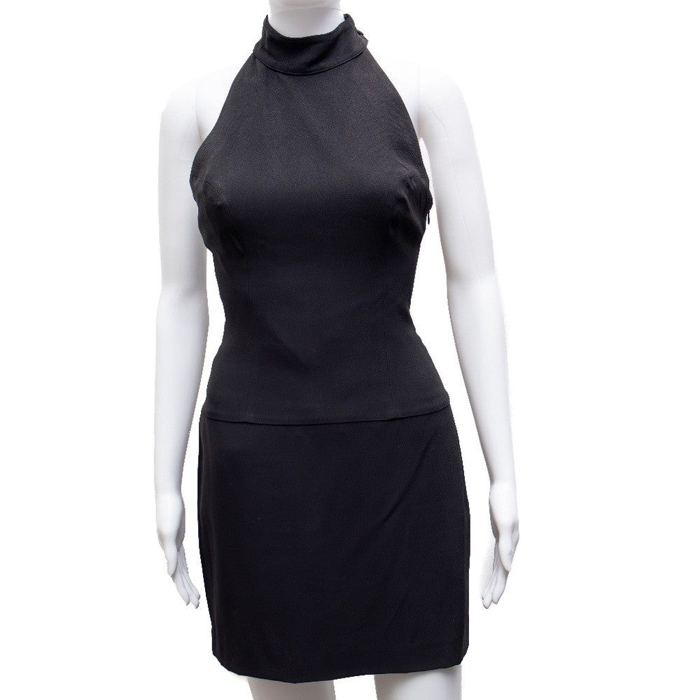 Anna Molinari Blumarine Halter Neck Dress – Black – Women's US 4 / UK 8 / EU 36