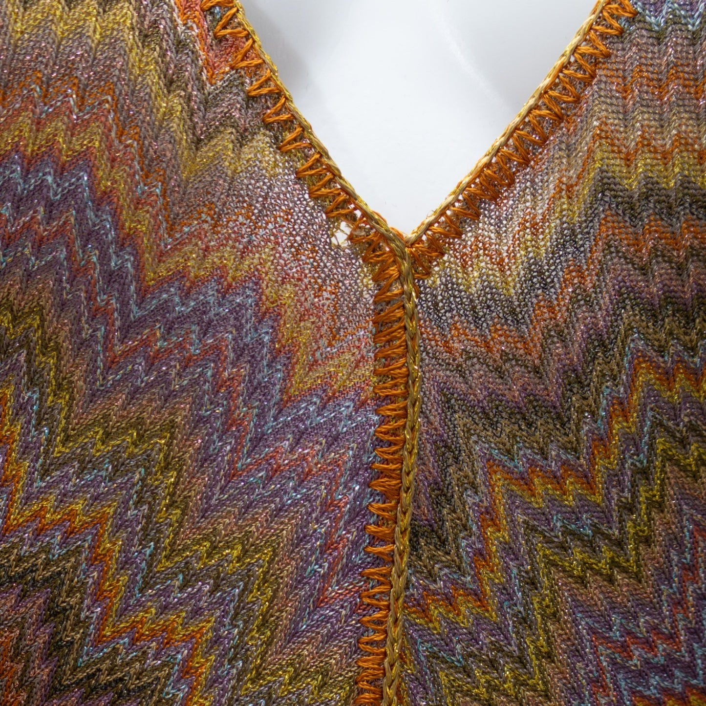 Missoni Mare Multicolor Zigzag Knit Kaftan Tunic – Size 38 EU