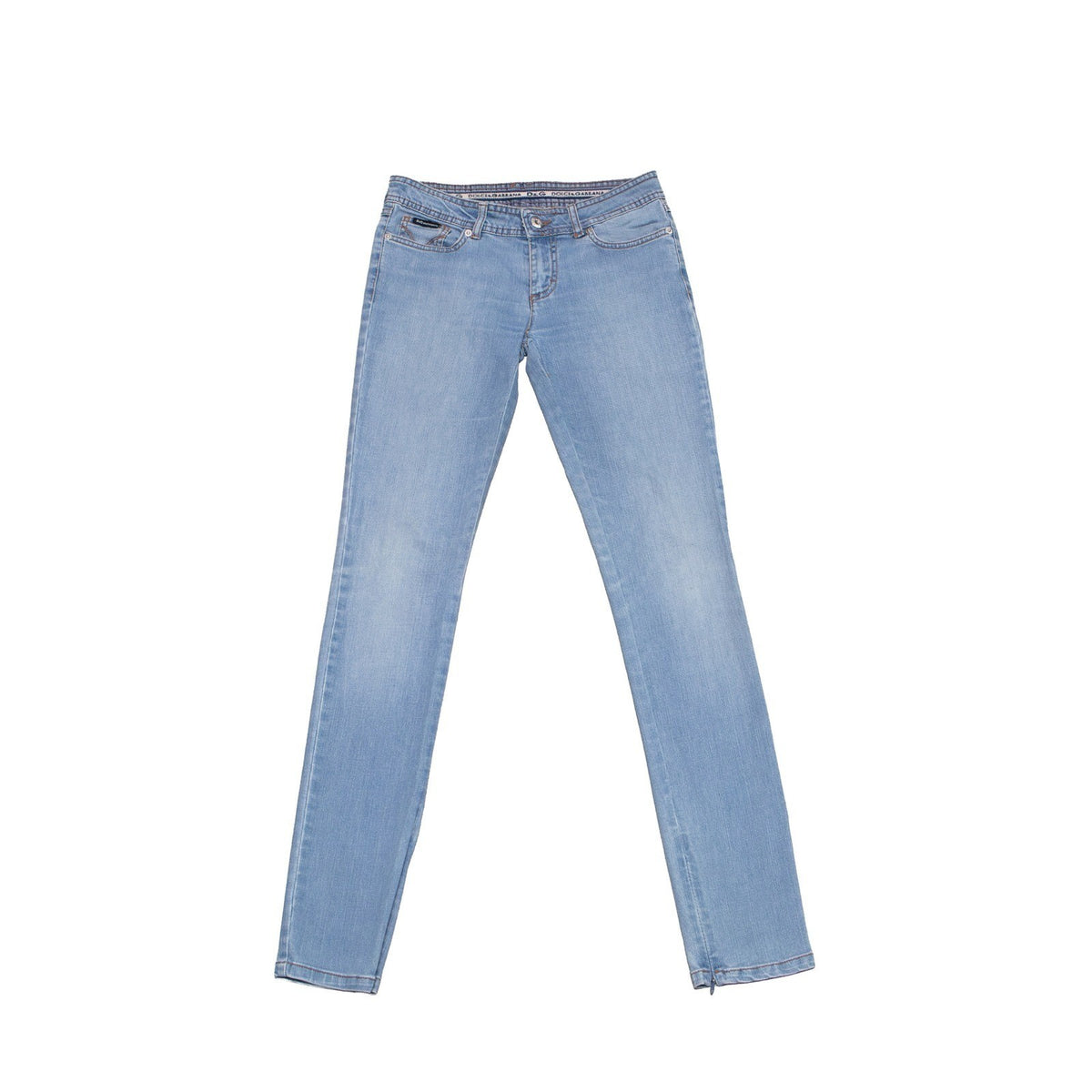 D&G Dolce & Gabbana Women's Light Wash Slim Jeans Size 25 US 0-2
