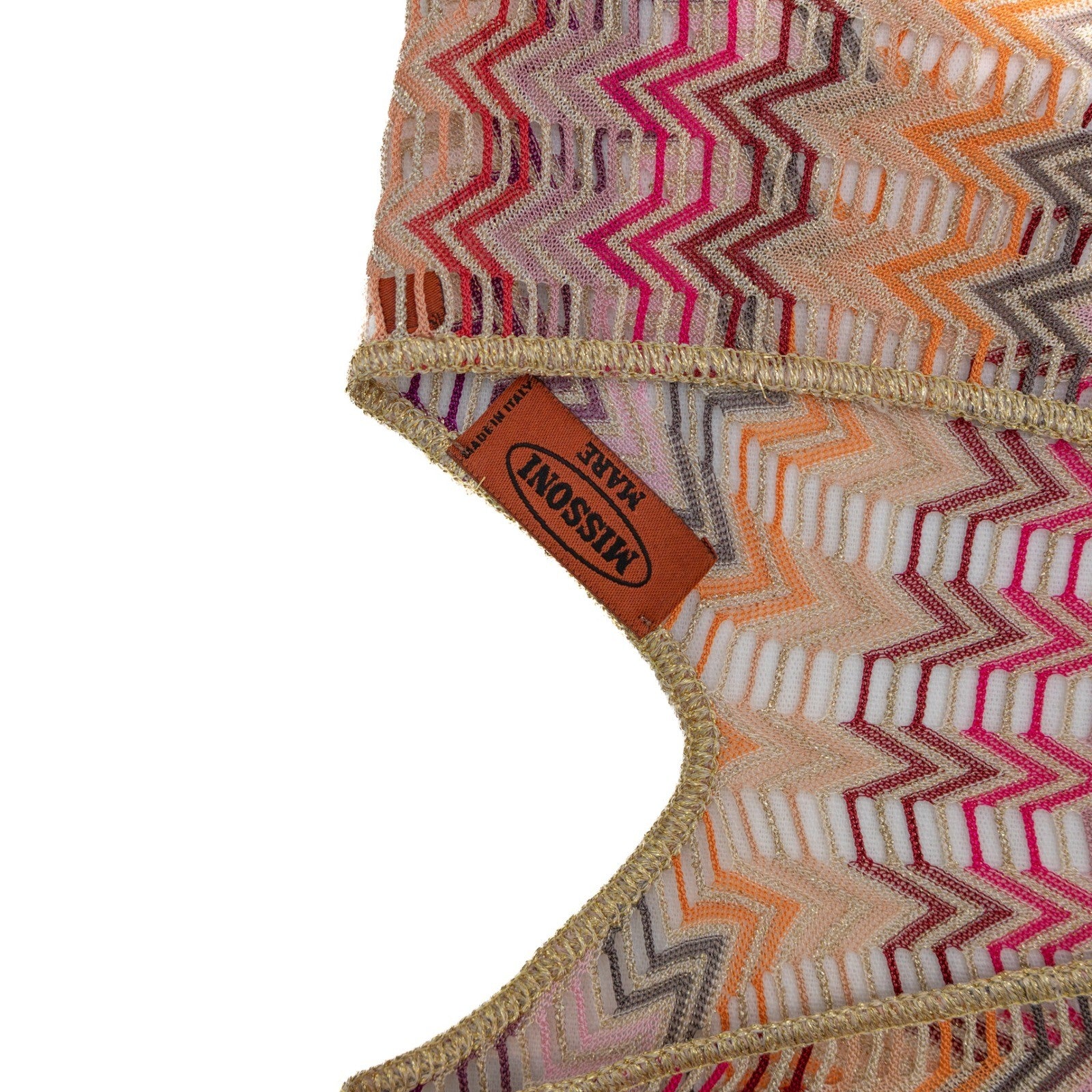 Missoni Mare Multicolor Zigzag Knit Kaftan Tunic – Size 38 EU