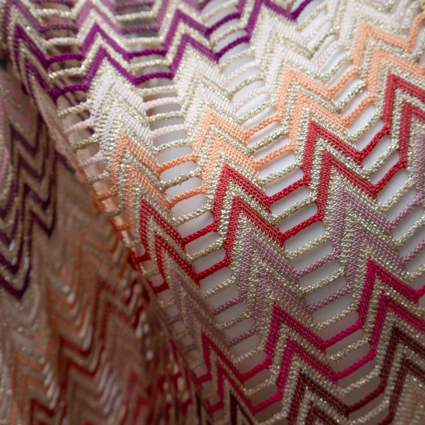 Missoni Mare Multicolor Zigzag Knit Kaftan Tunic – Size 38 EU