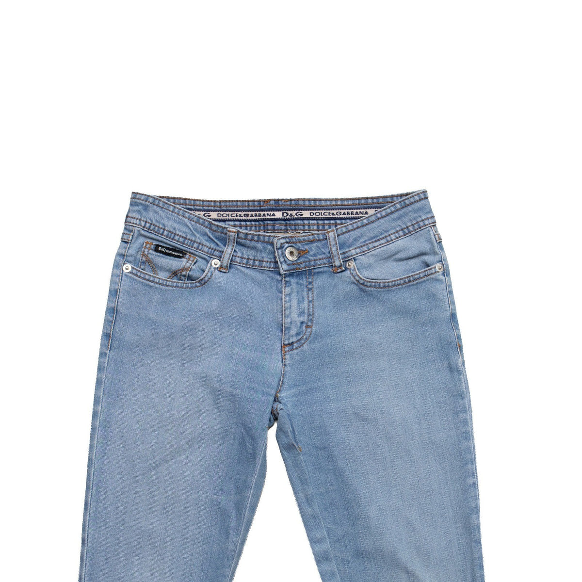 D&G Dolce & Gabbana Women's Light Wash Slim Jeans Size 25 US 0-2